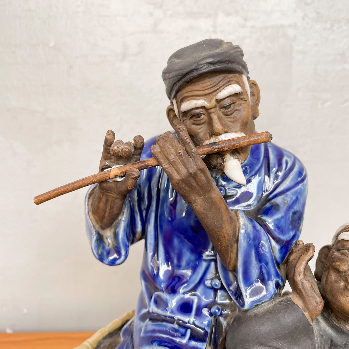 Vintage Shiwan Musical Couple Ceramic Figurine