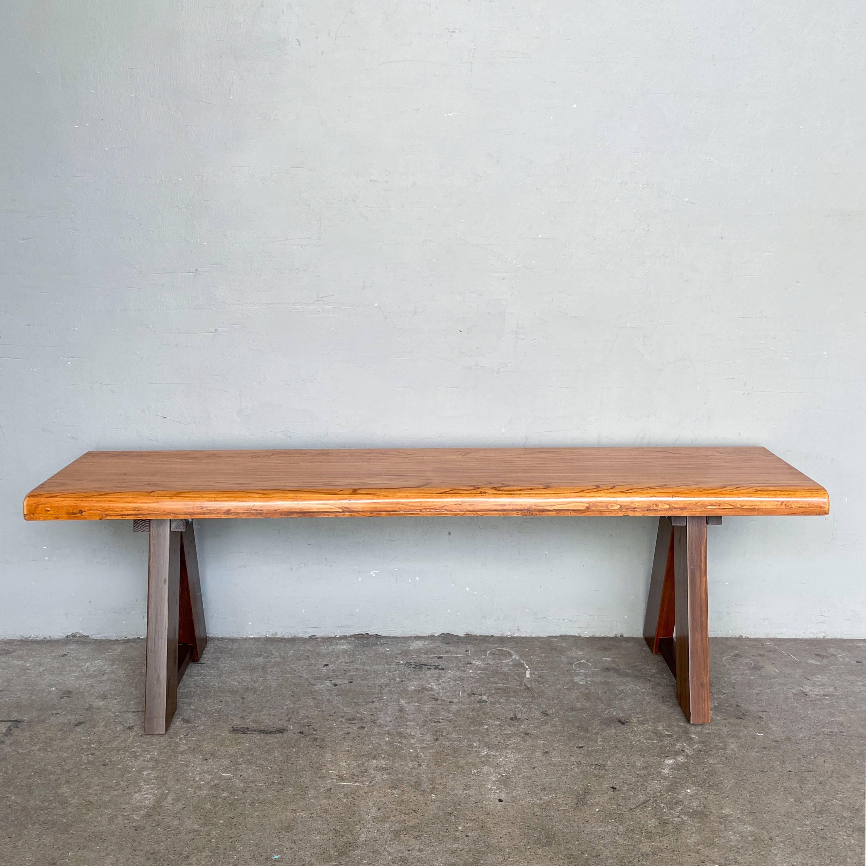 #UpcycledbyHockSiong Elm & Teak Wood Bench