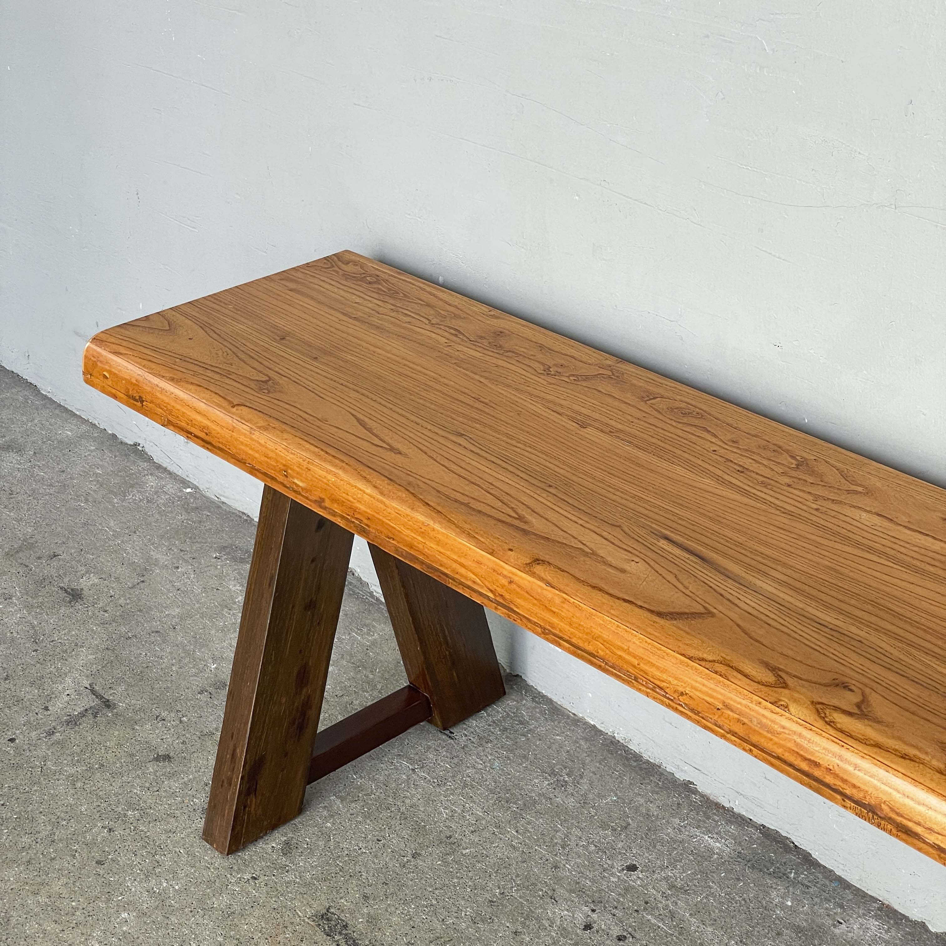 #UpcycledbyHockSiong Elm & Teak Wood Bench