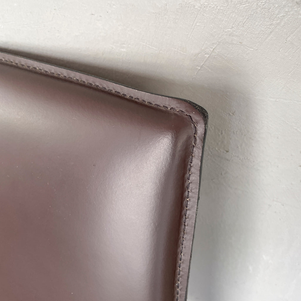 Dark Brown Leather Lounge Chair