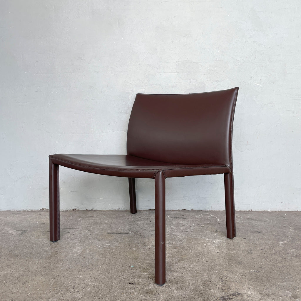 Dark Brown Leather Lounge Chair