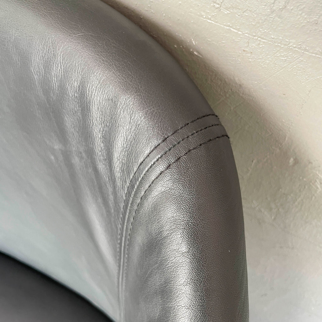 Black Leather Tub Chair