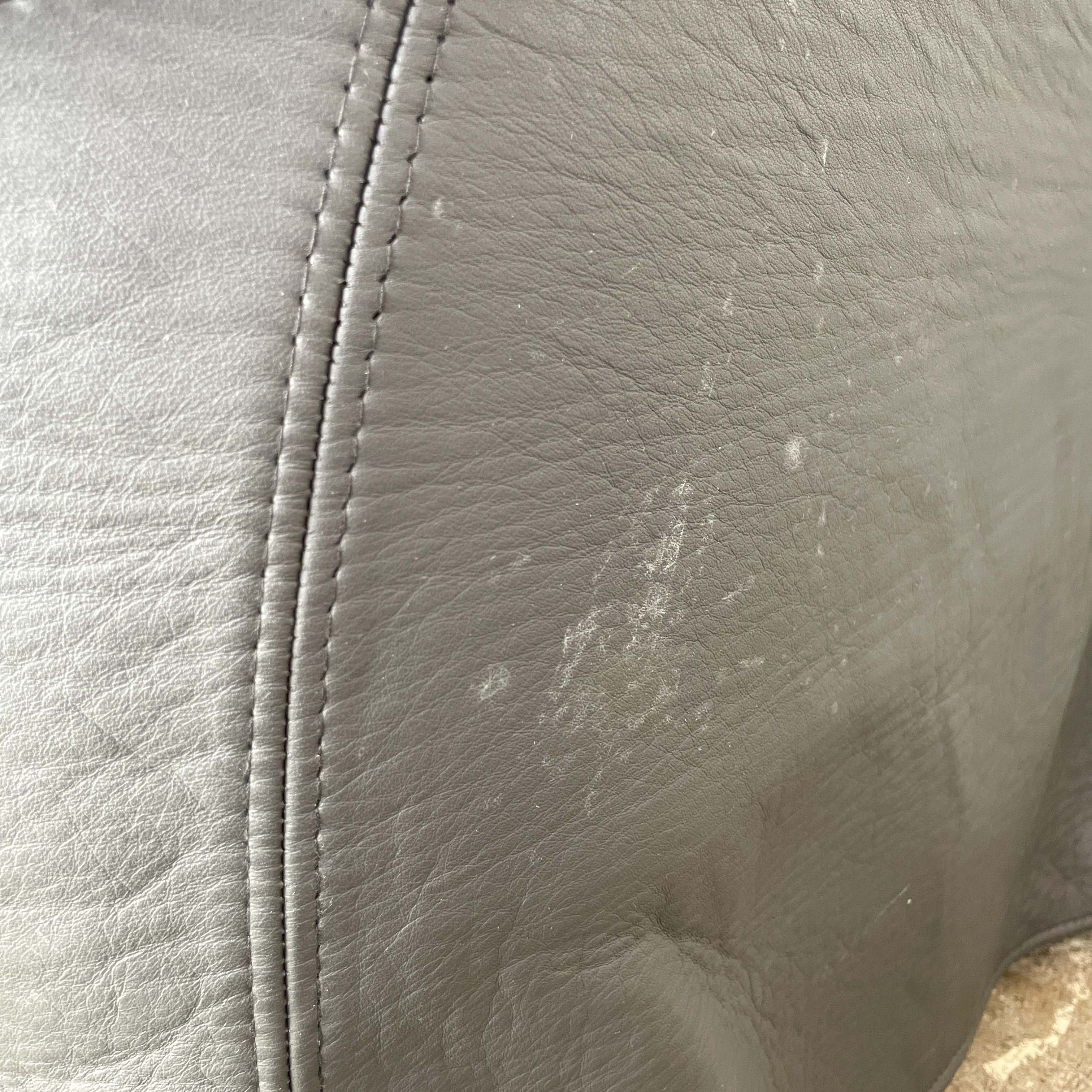Black Leather Tub Chair