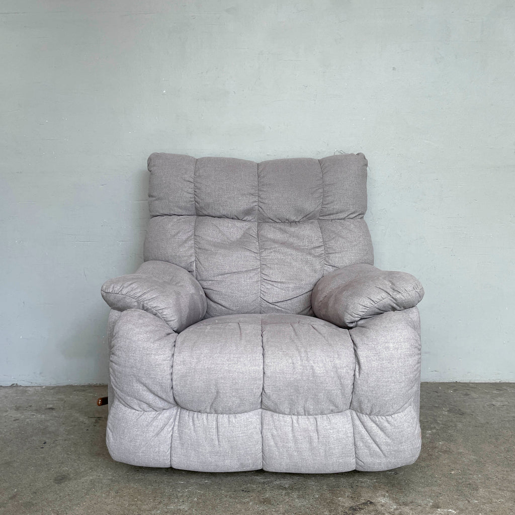 La-Z-Boy Grey Fabric Recliner Rocker
