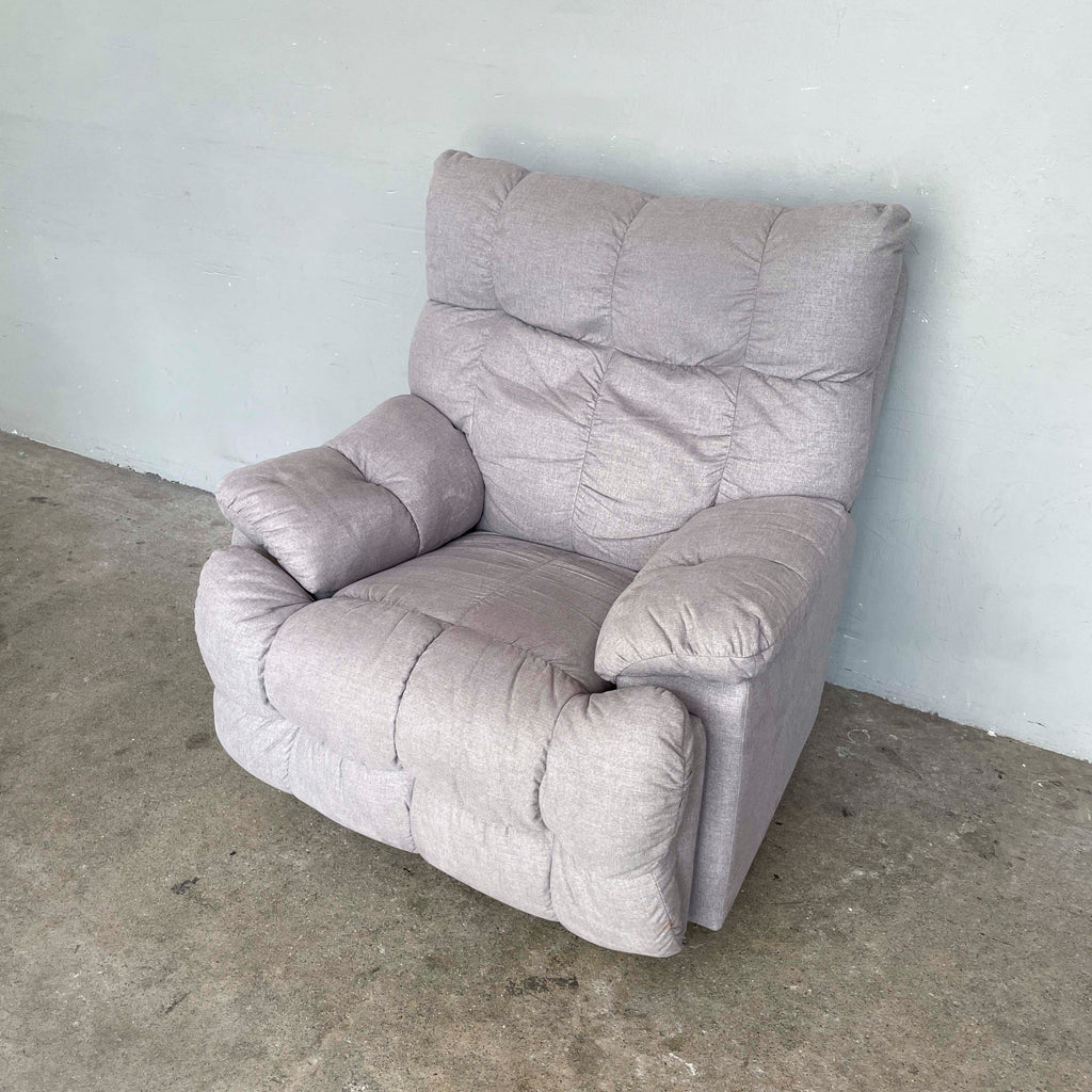 La-Z-Boy Grey Fabric Recliner Rocker