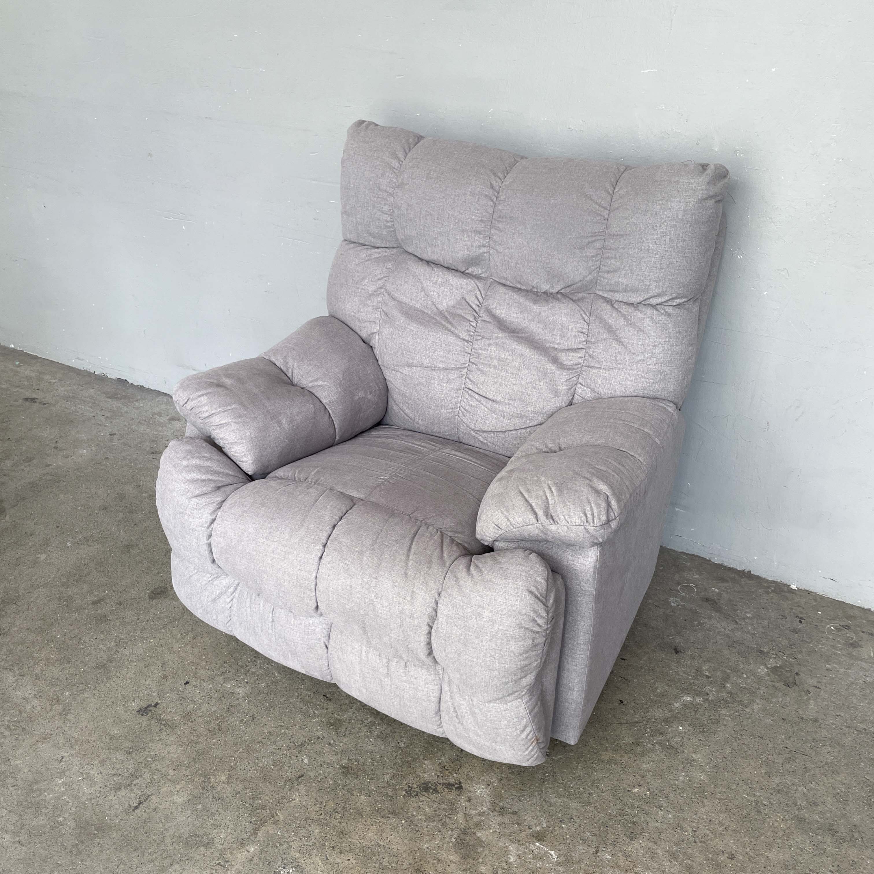 La-Z-Boy Grey Fabric Recliner Rocker