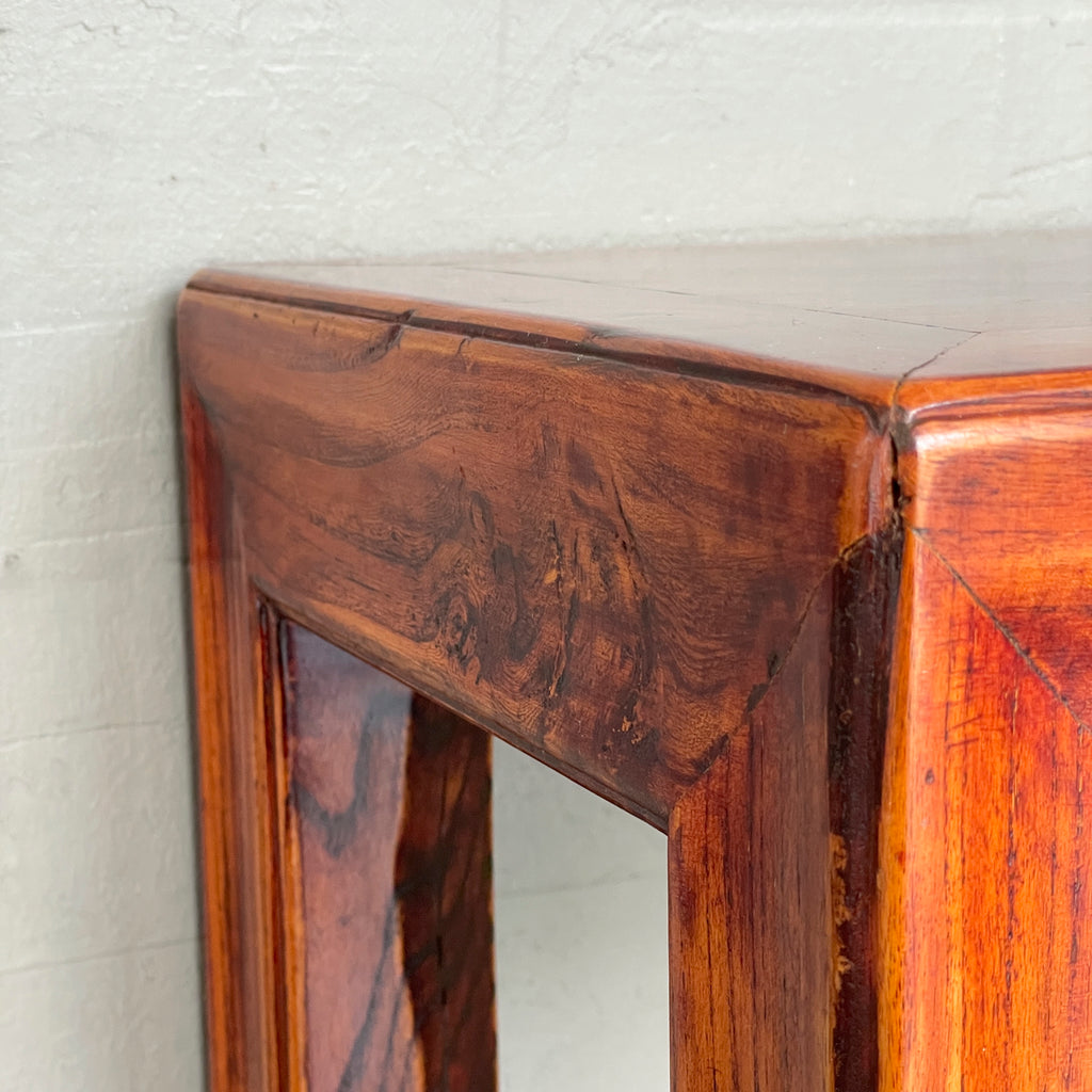 Cuboid Chinese Elm-wood Stand