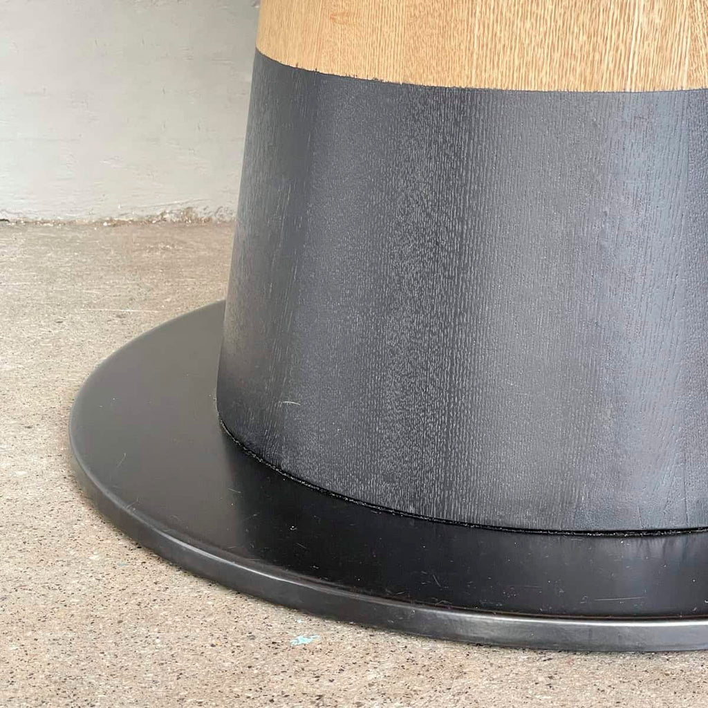 Two-Tone Oak Dining Table
