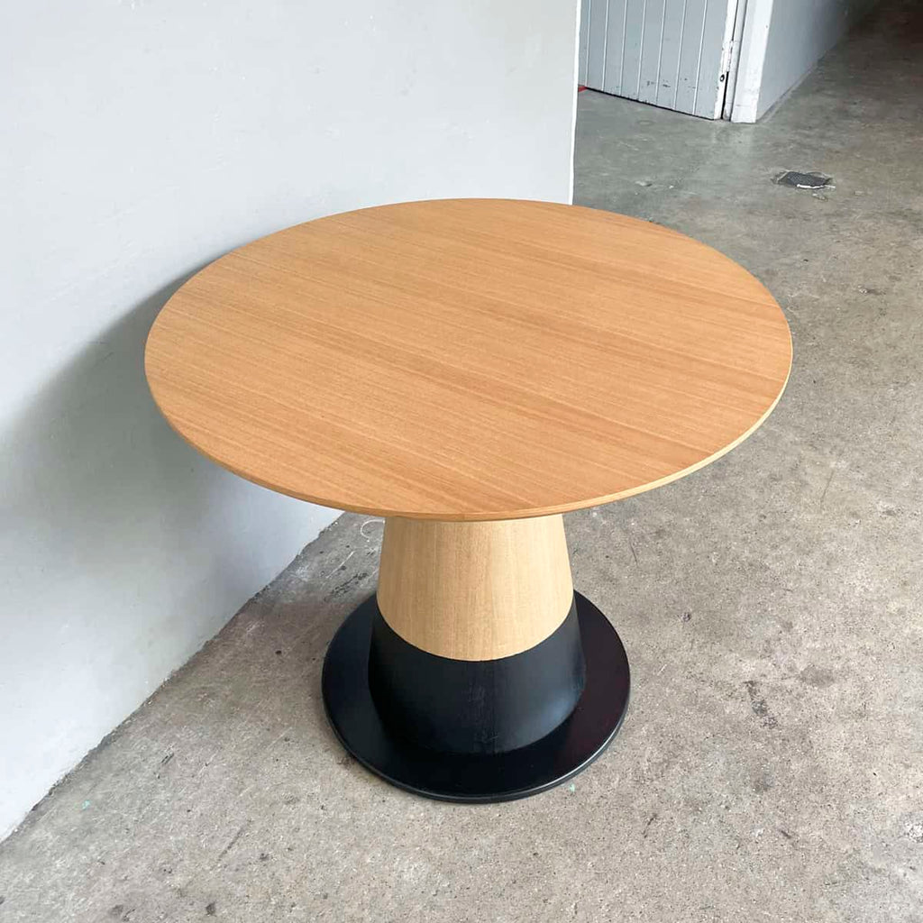 Two-Tone Oak Dining Table