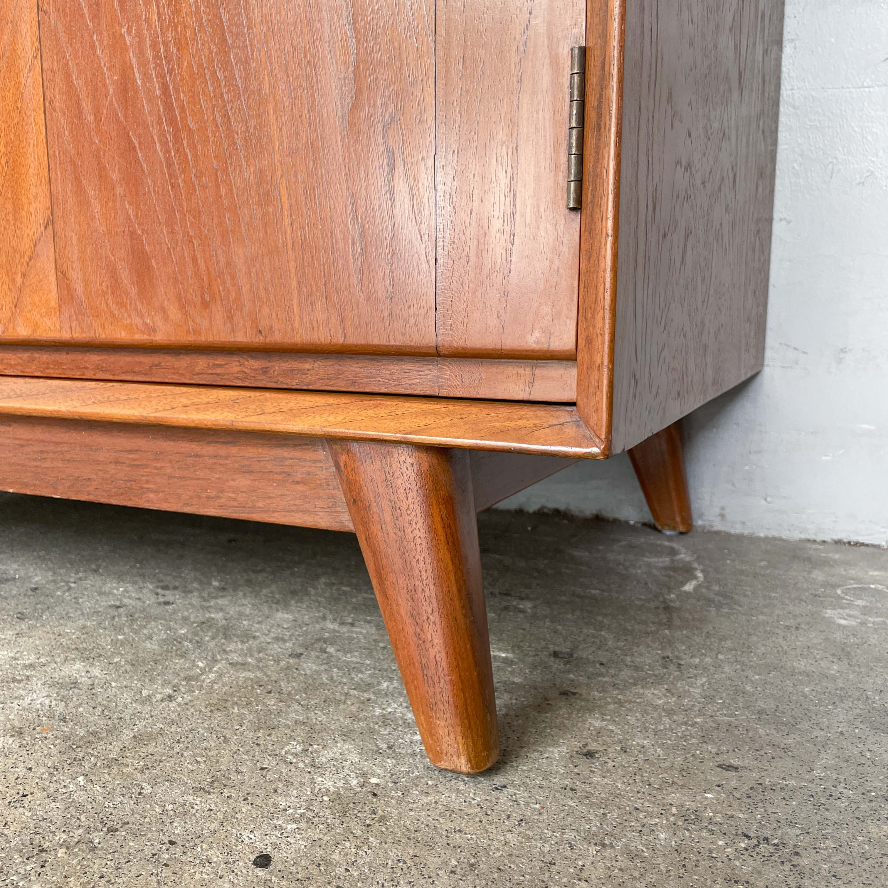 Short & Wide Vintage Teak Wardrobe