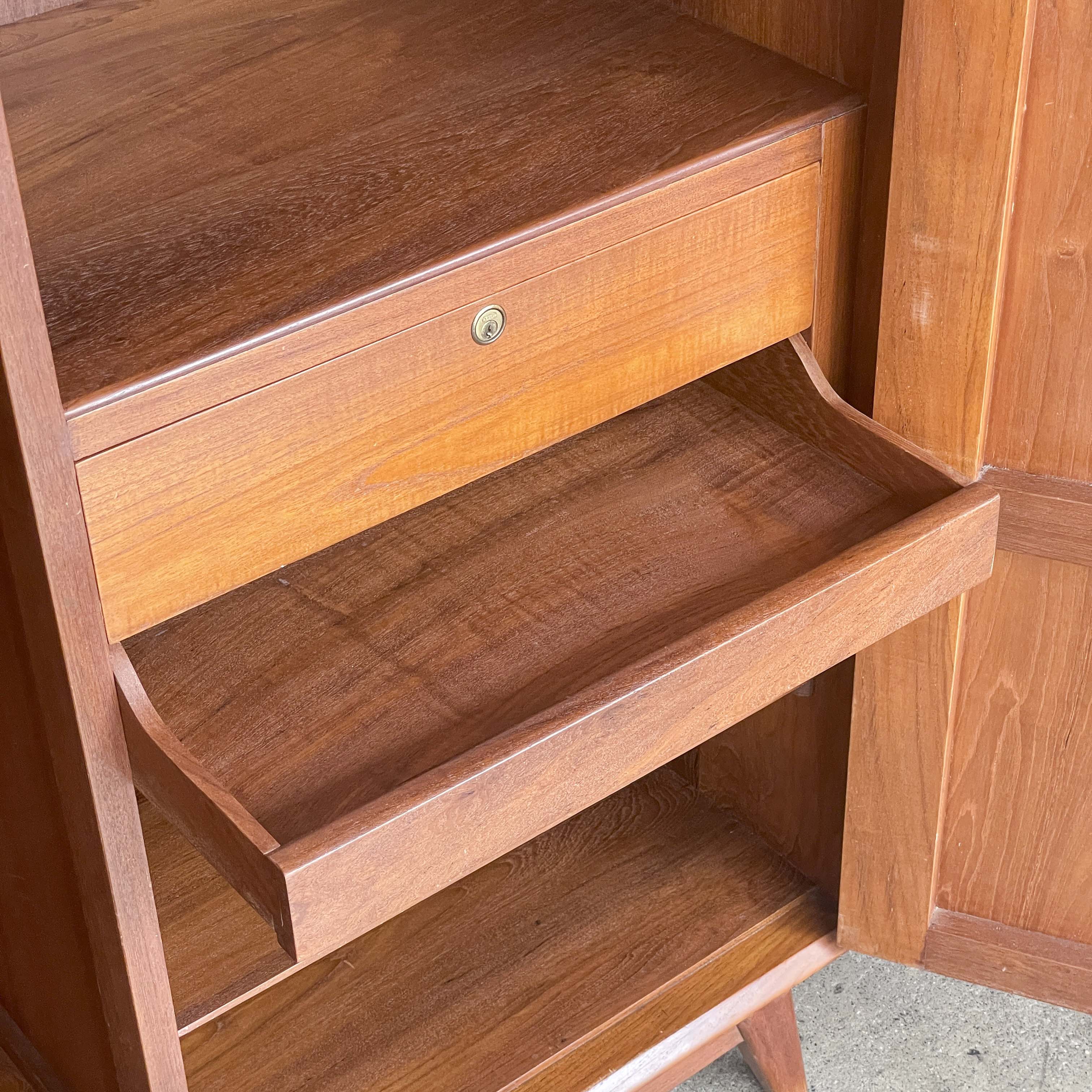 Short & Wide Vintage Teak Wardrobe