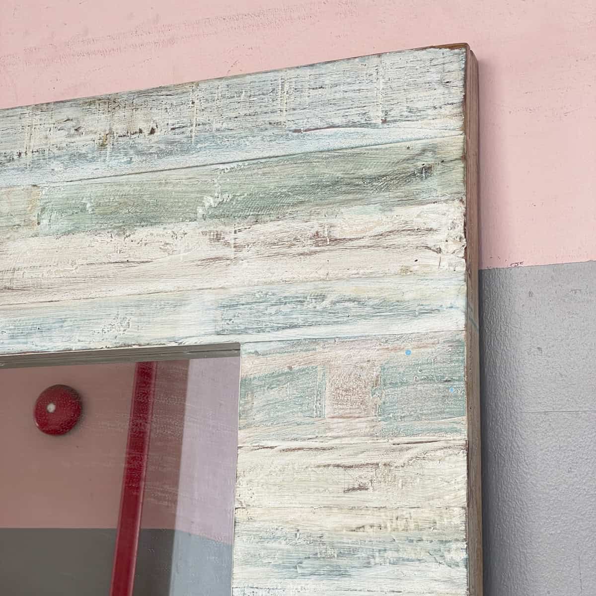 Whitewashed Teak Full-Length Mirror