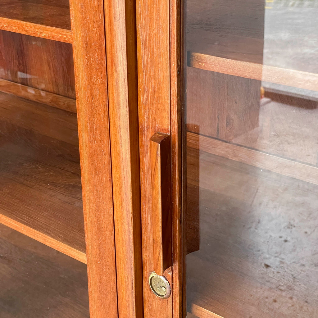 Refurbished Vintage 3-Door U-Leg Display Cabinet