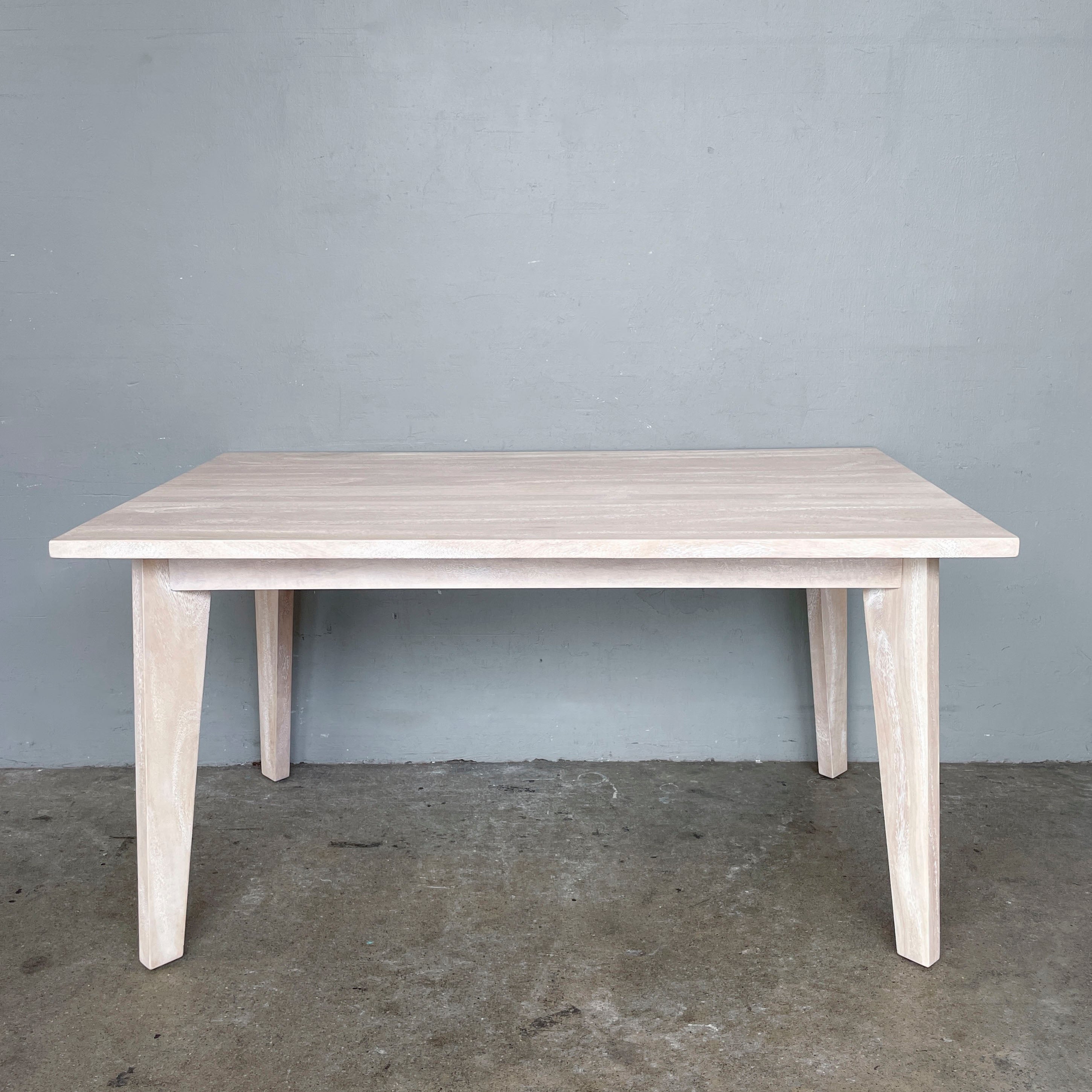 Whitewashed Mangowood Dining Table