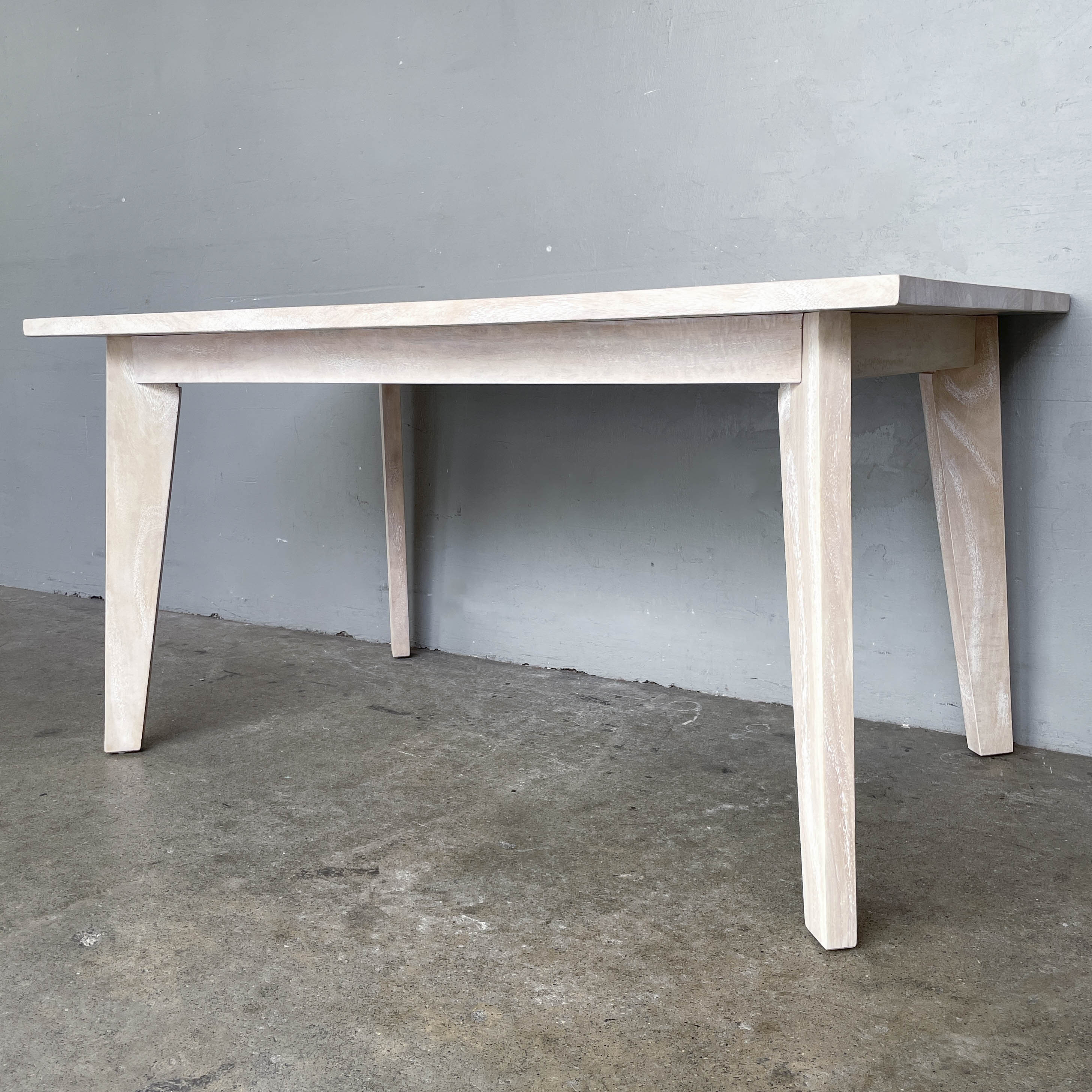Whitewashed Mangowood Dining Table