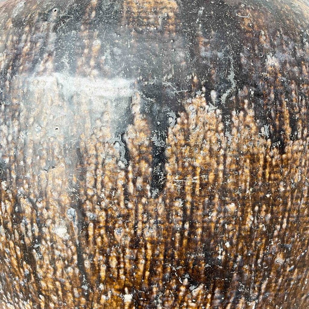 Large Vintage Glazed Ceramic Vessel