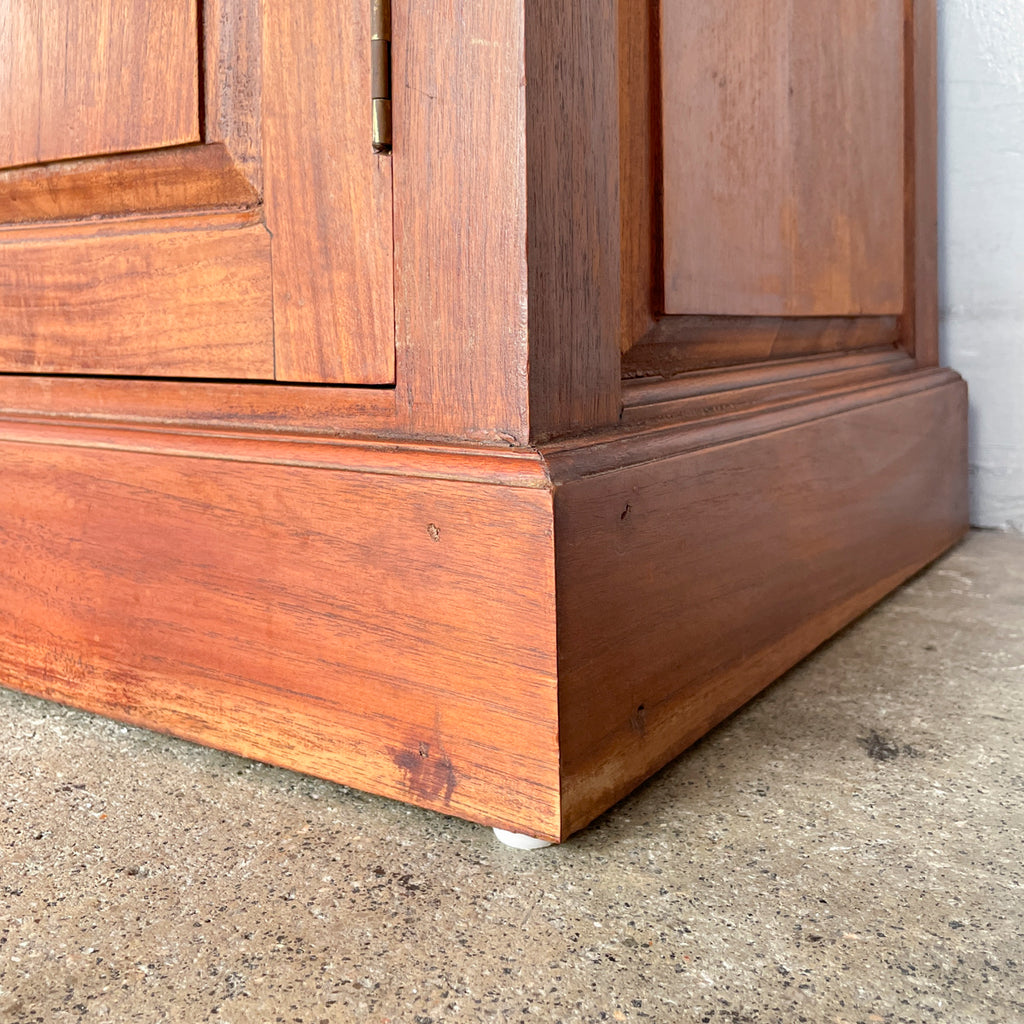 Two-Tier Teak Display Cabinet