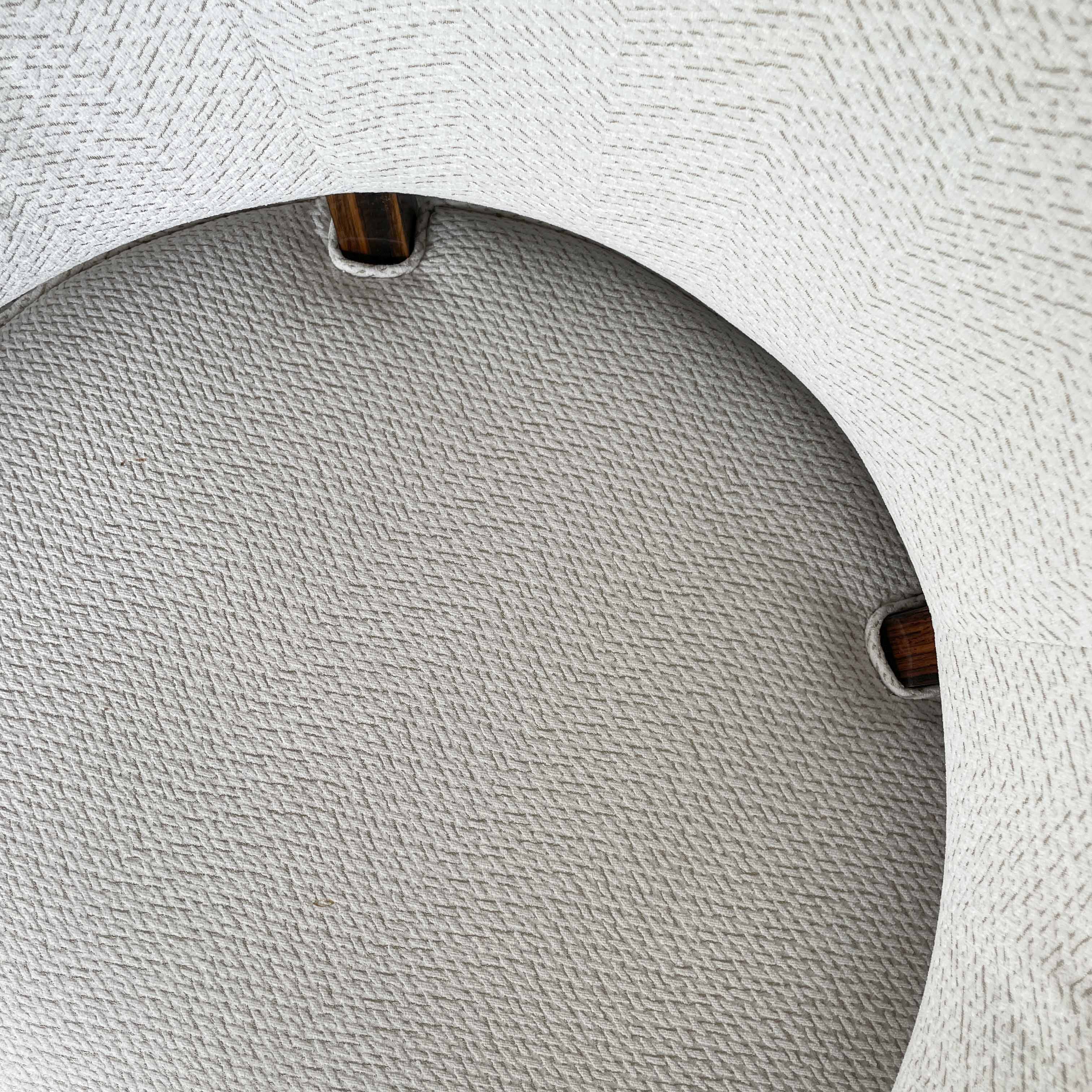 White Curved Back Armchair