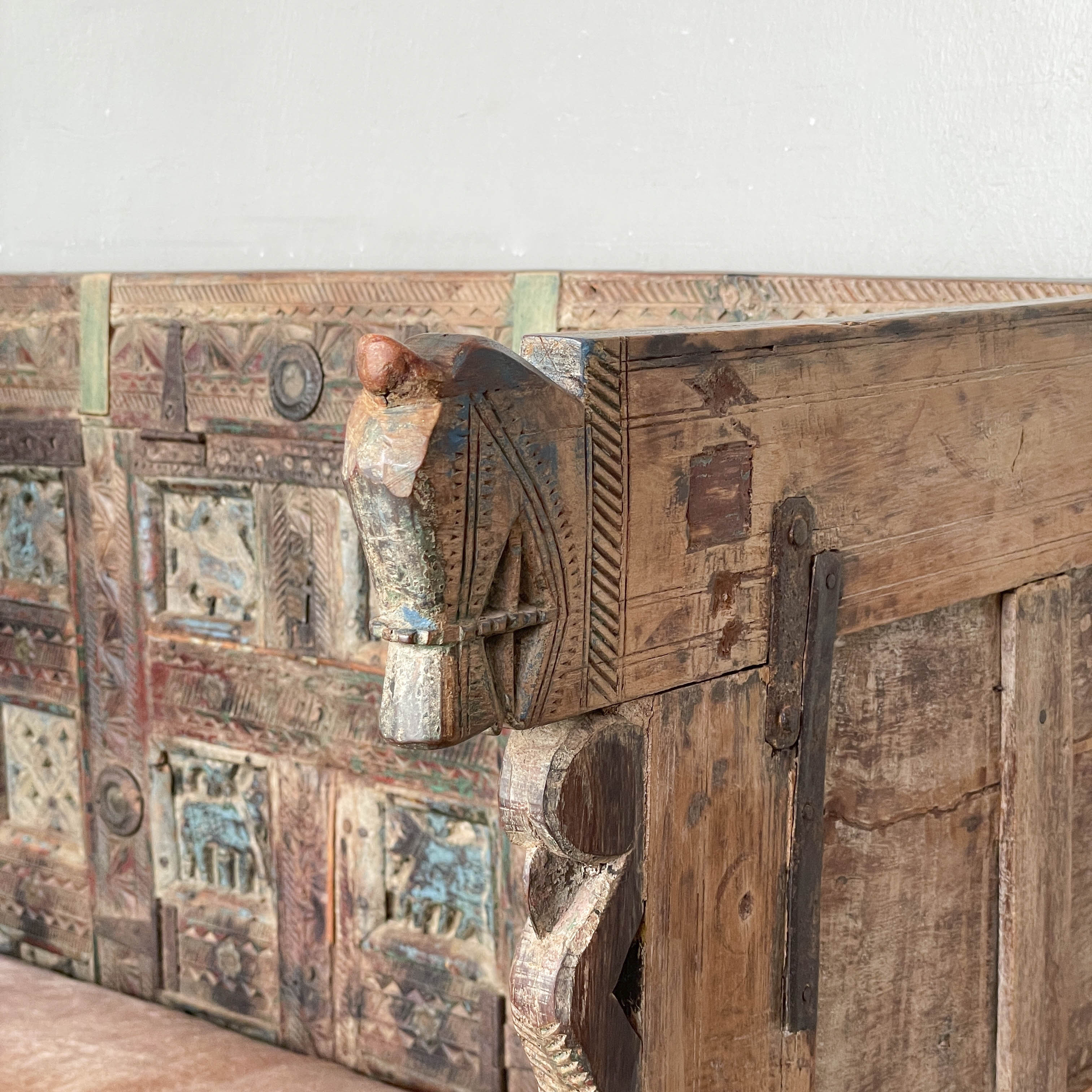 Indian Damchiya Dowry Chest Bench