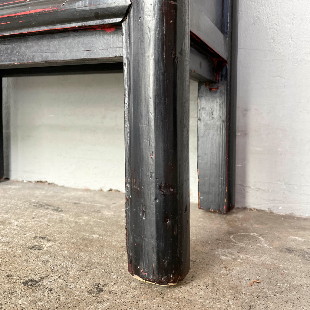 Black Elm Shelf with Fabric Backing (1-Column)