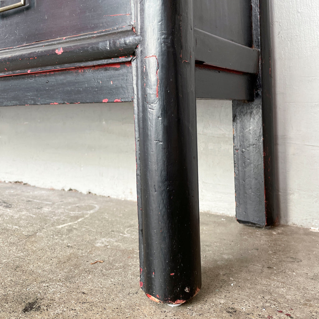 Black Elm Shelf with Fabric Backing (2-Column)