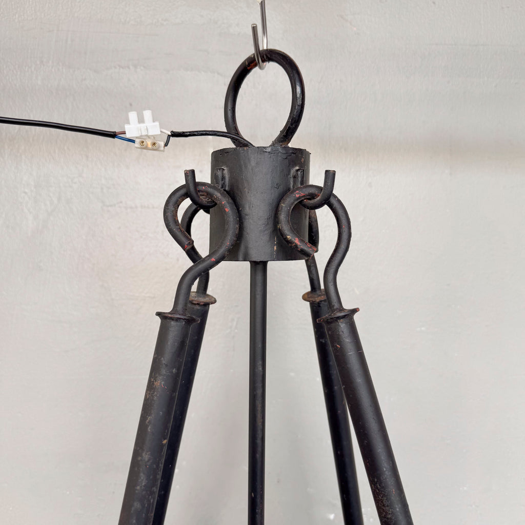 Octagonal Hanging Light with Tinted Glass (Large)