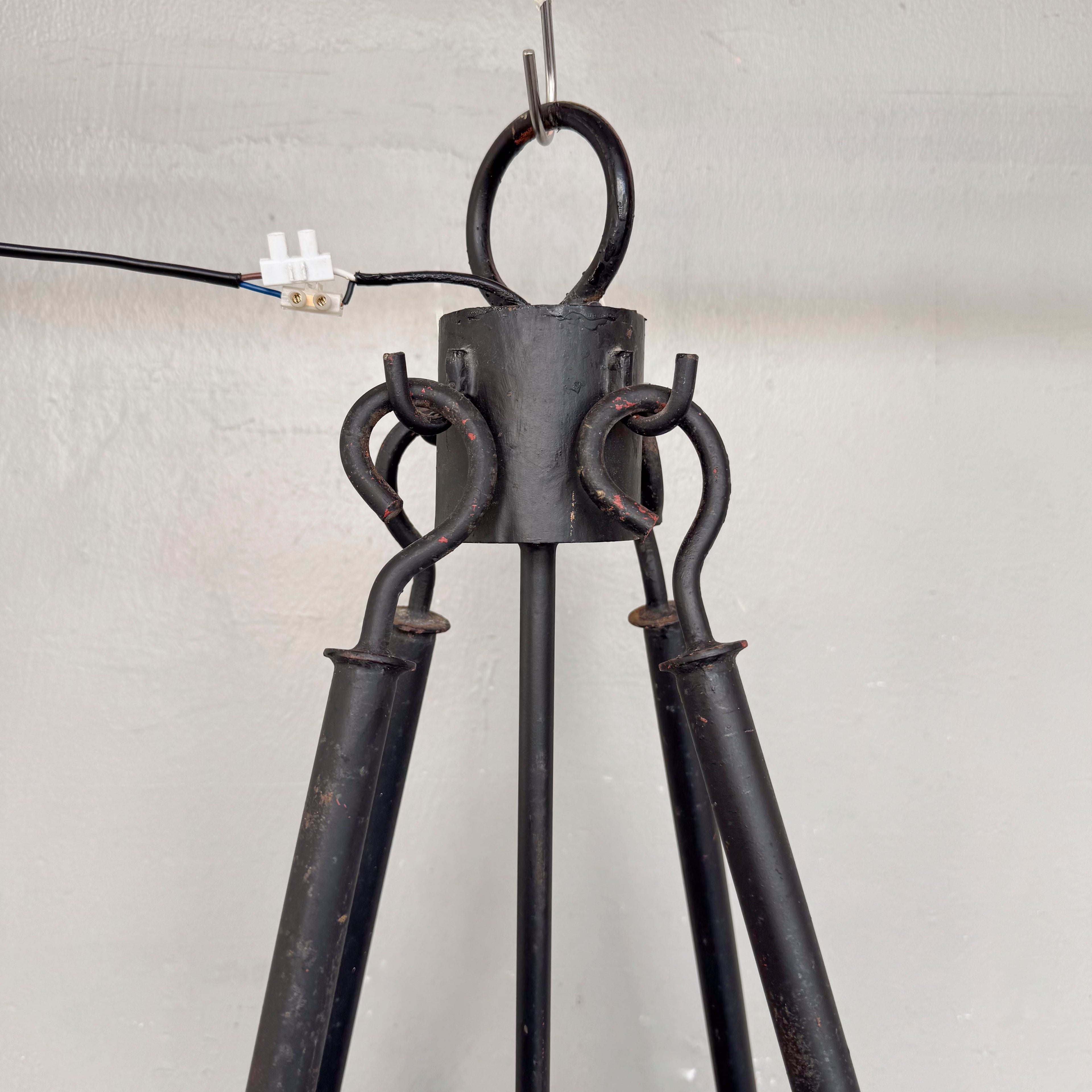 Octagonal Hanging Light with Tinted Glass (Large)