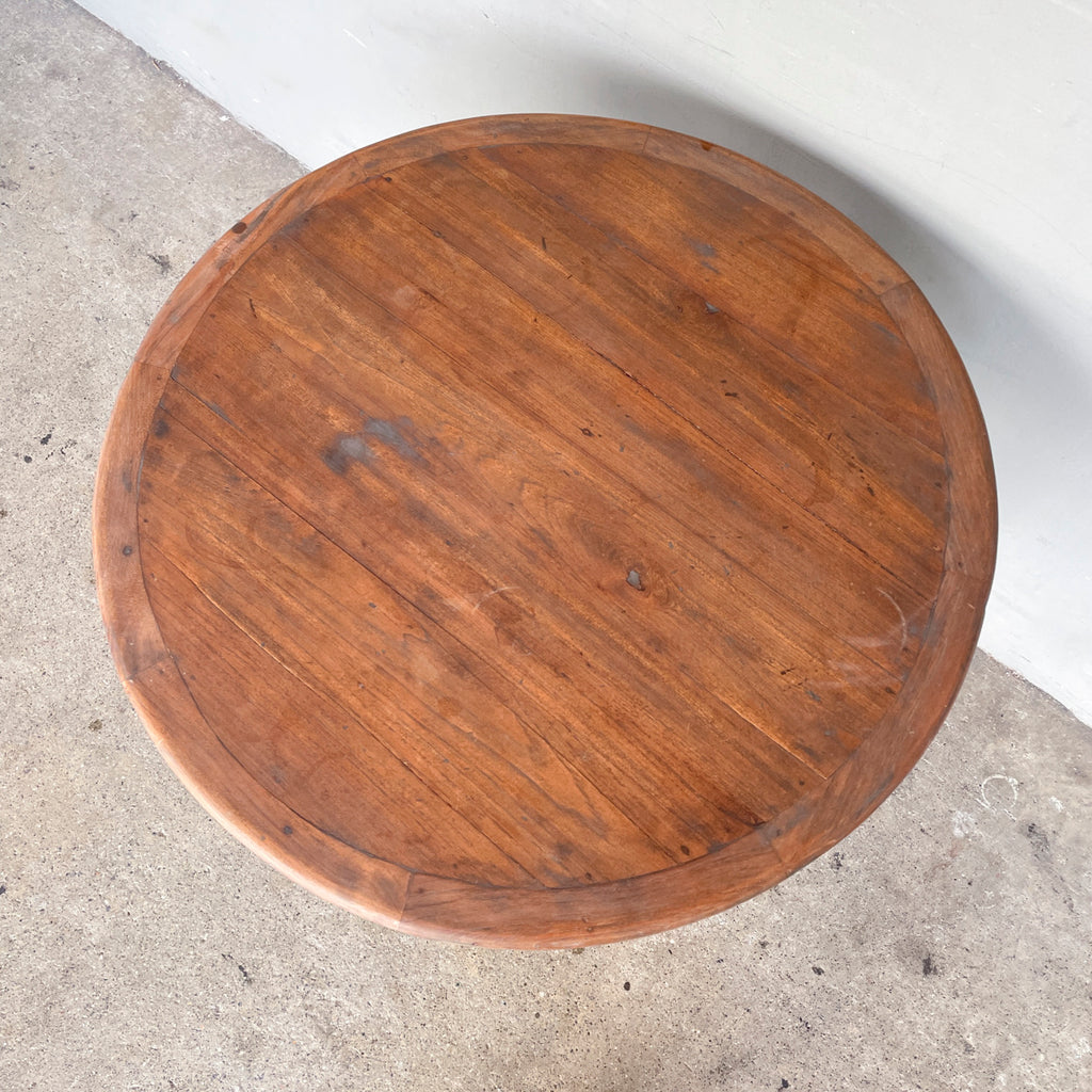Round "Villa" Side Table - Cross Base