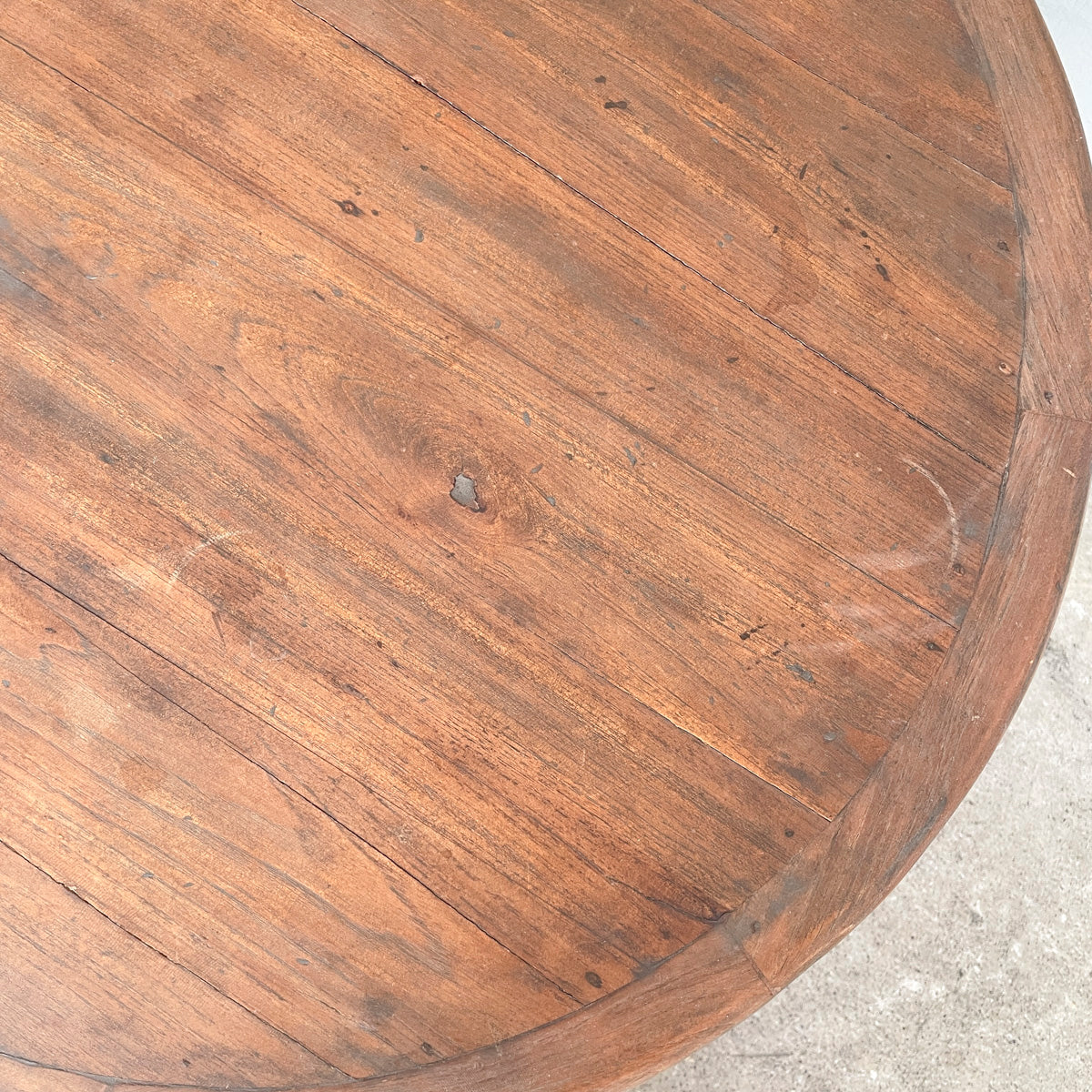 Round "Villa" Side Table - Cross Base