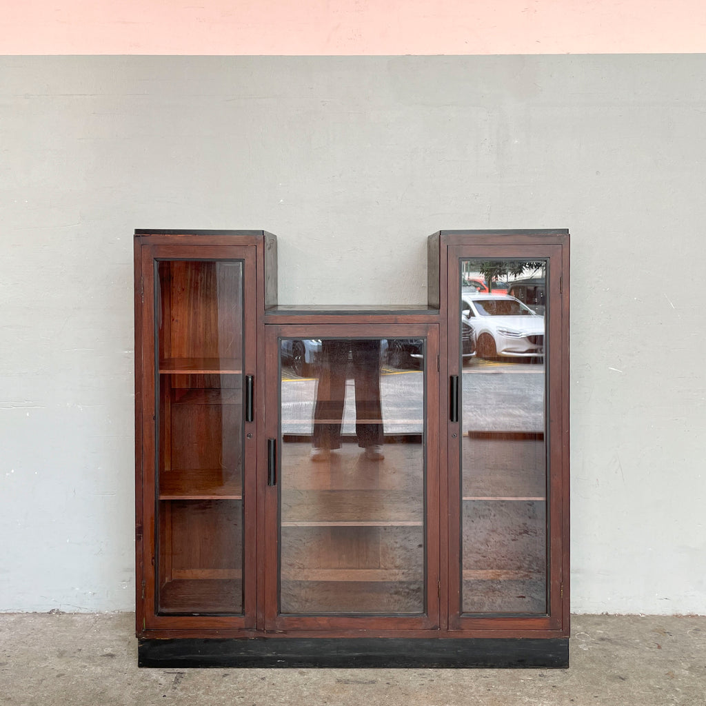 Vintage Stepped Display Cabinet