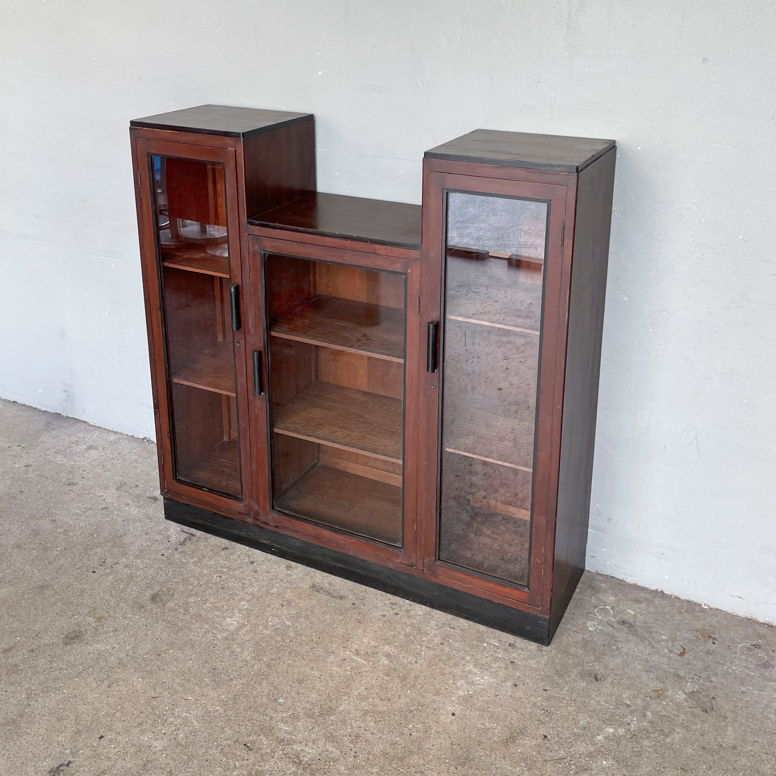 Vintage Stepped Display Cabinet