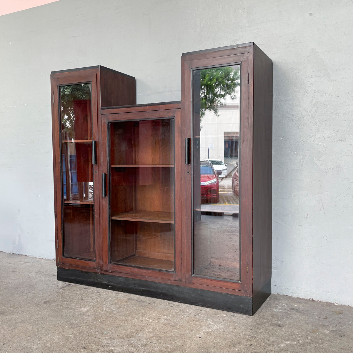 Vintage Stepped Display Cabinet