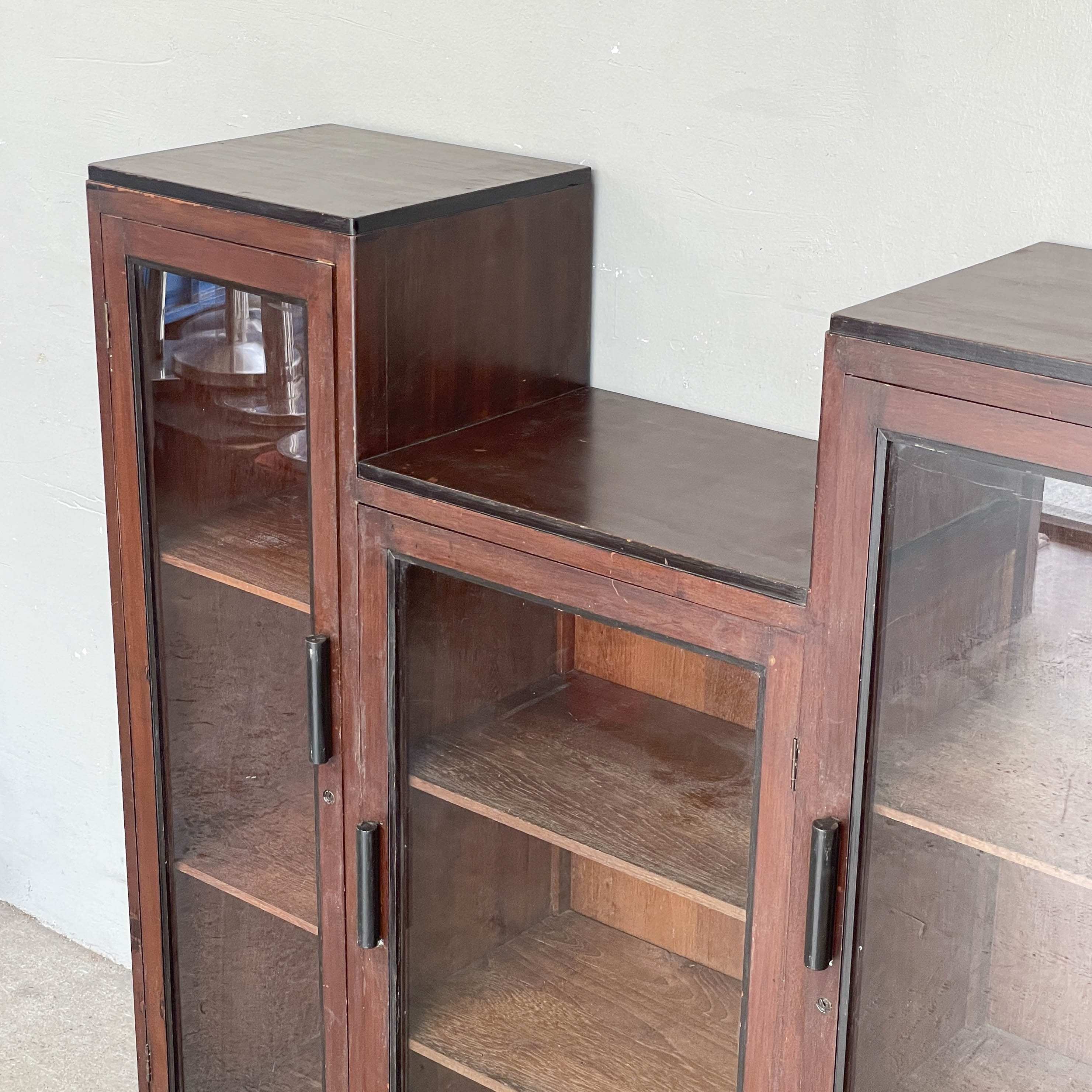 Vintage Stepped Display Cabinet
