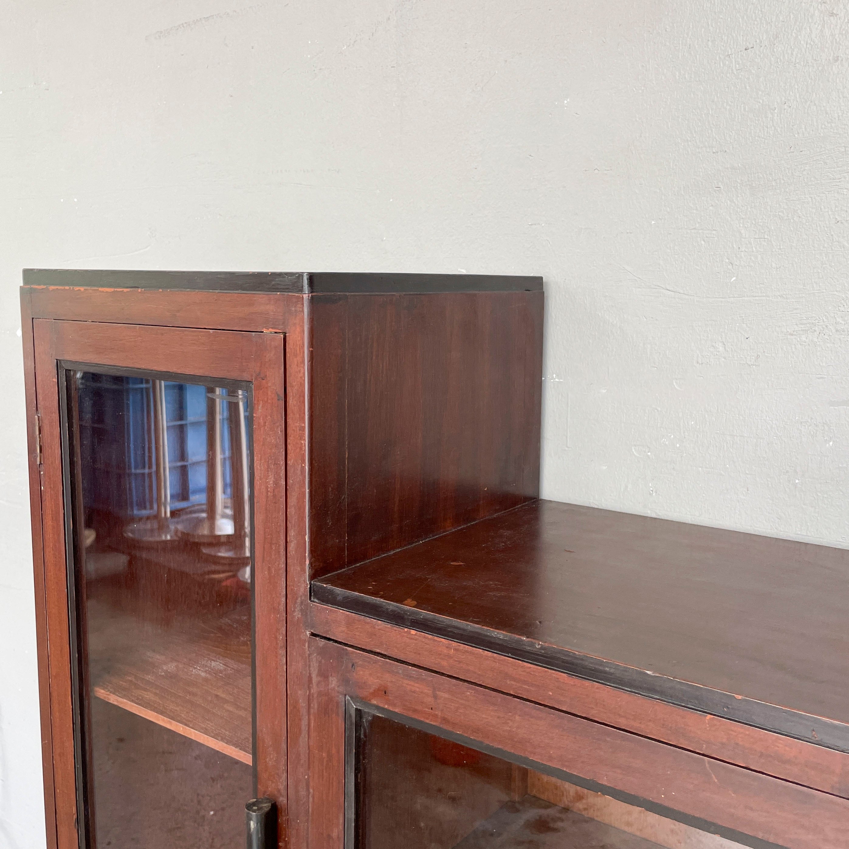 Vintage Stepped Display Cabinet