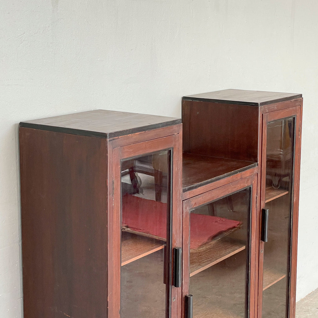 Vintage Stepped Display Cabinet