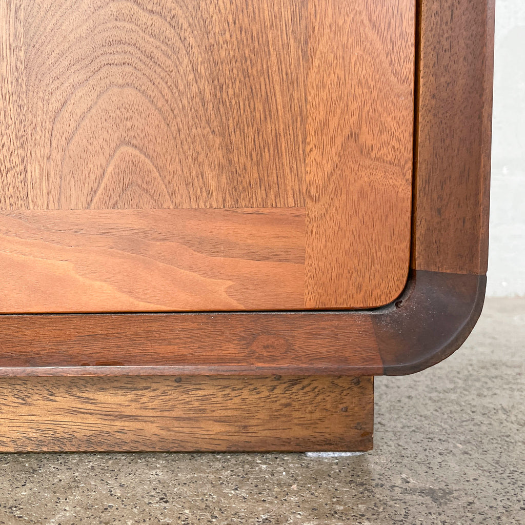Rounded Edge Walnut Sideboard