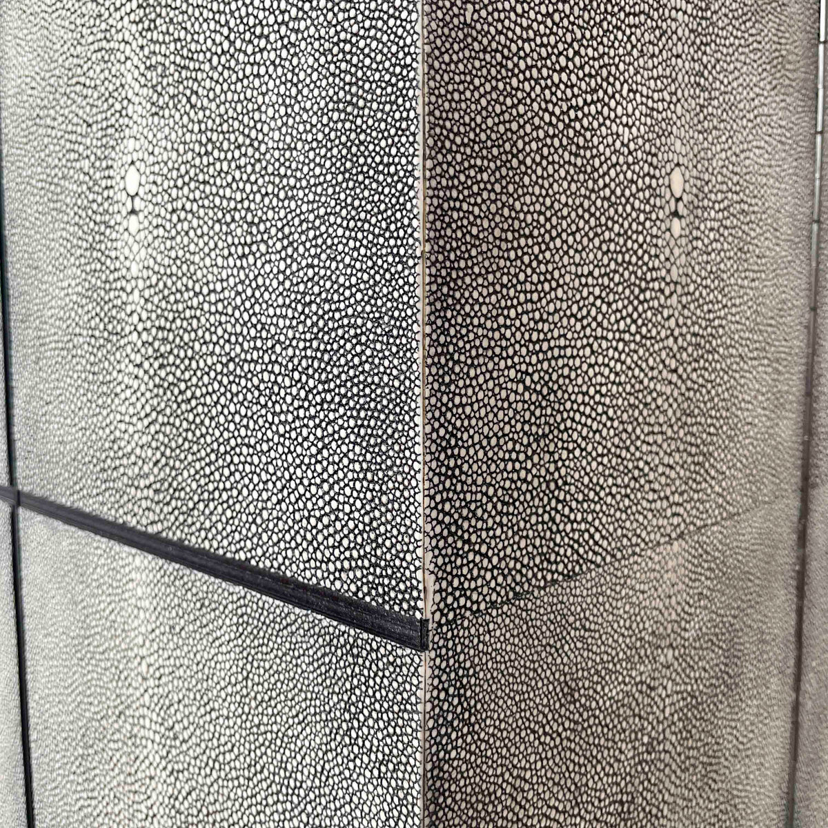Lambert Faux Shagreen Jewellery Box on Stand