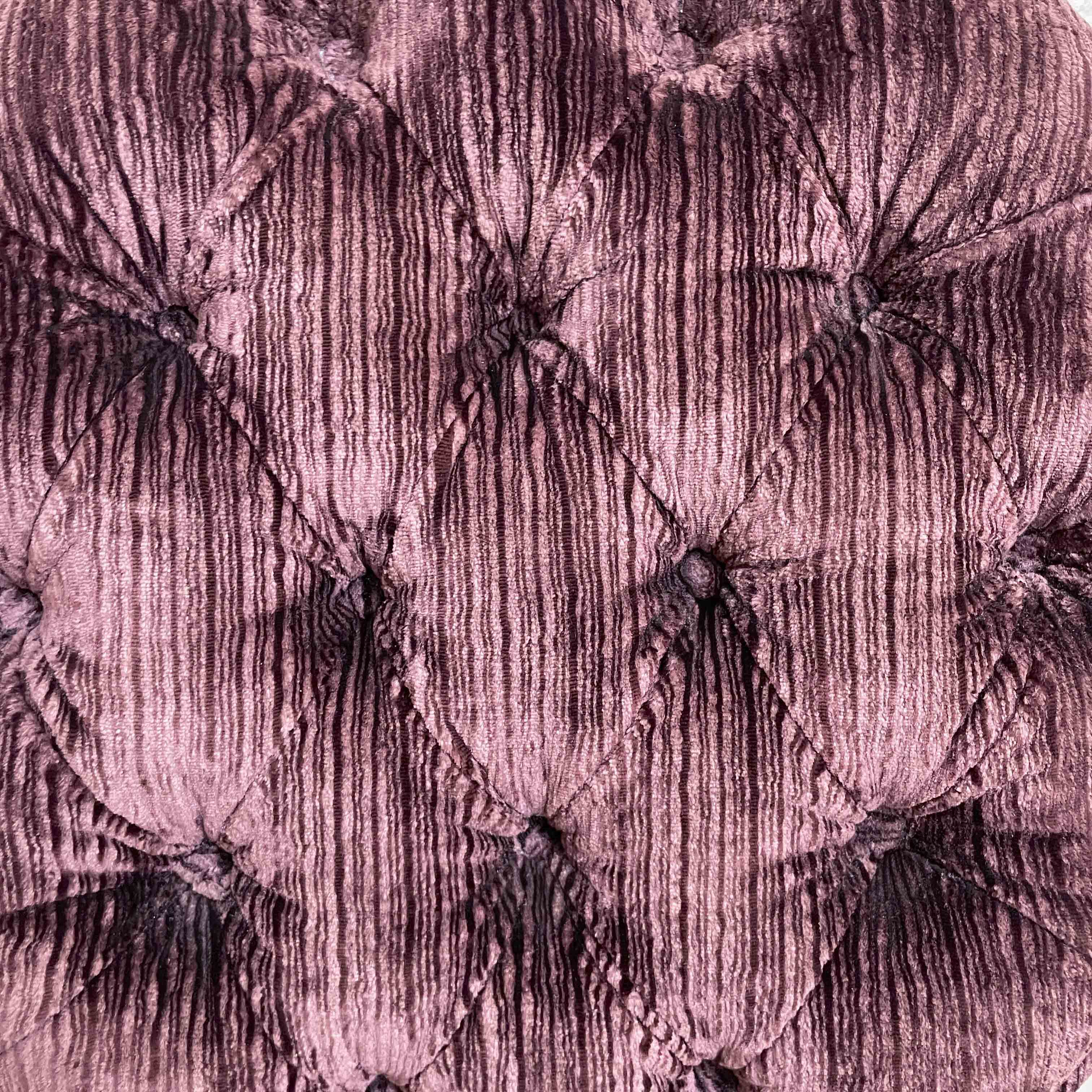 Plum Tufted Vanity Chair