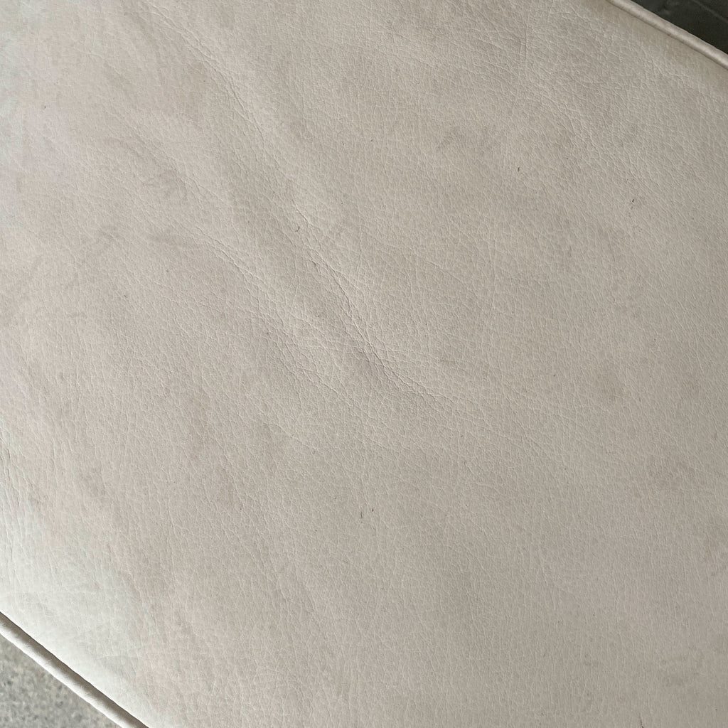 'n' Light Grey Leather Stool