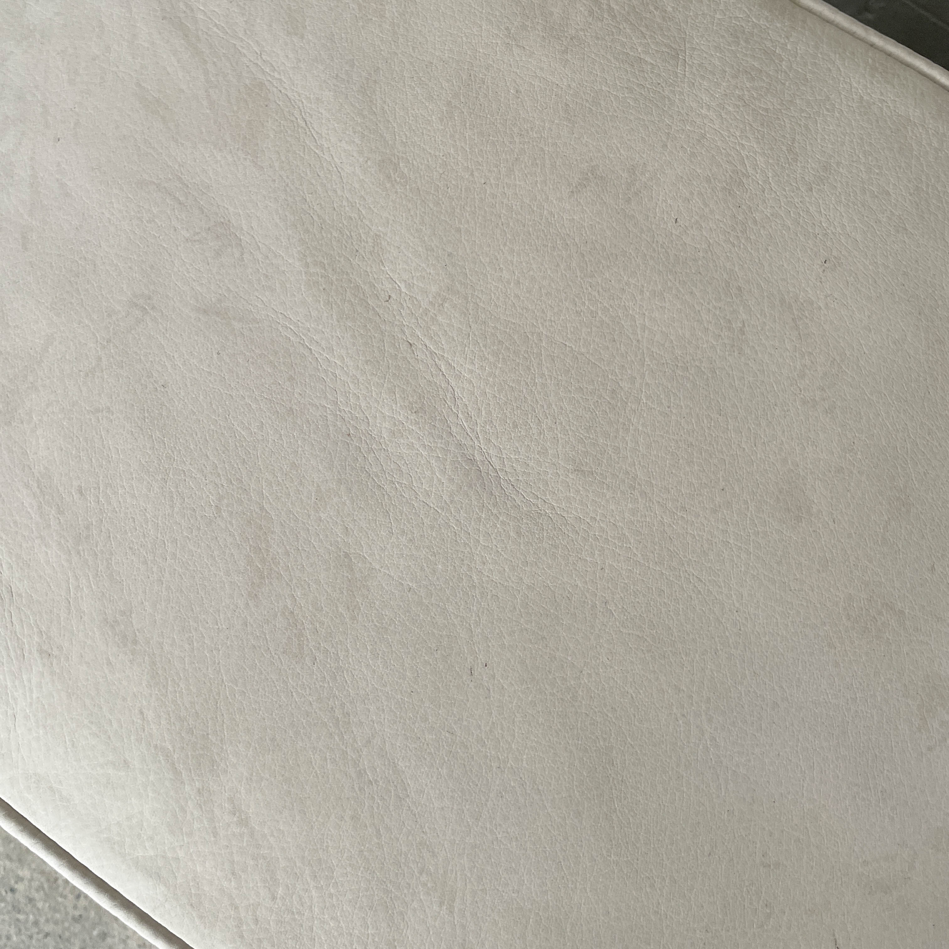 'n' Light Grey Leather Stool