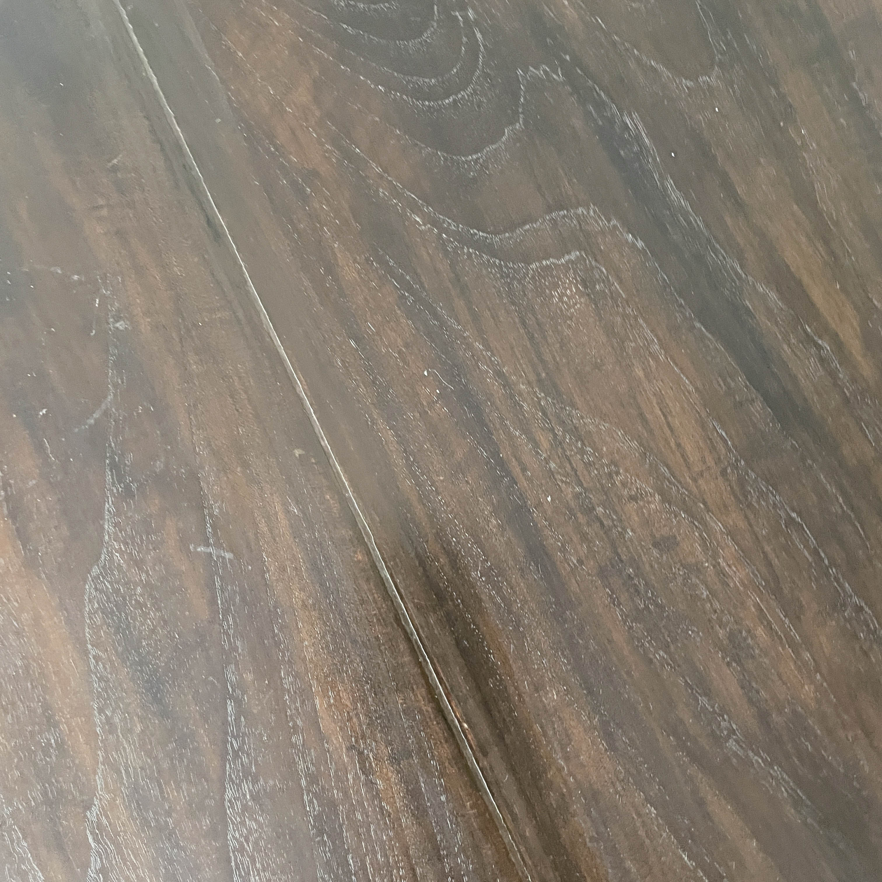 Teak & Bamboo Slat Side Table