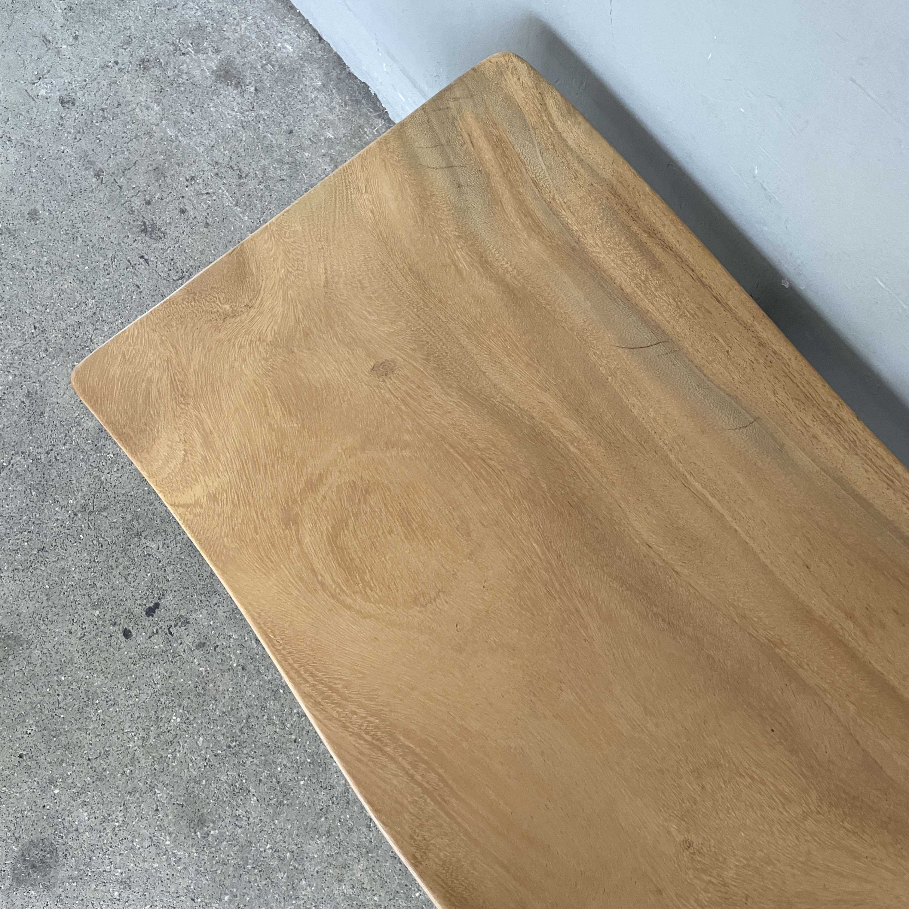 Natural Wood Slab Bench
