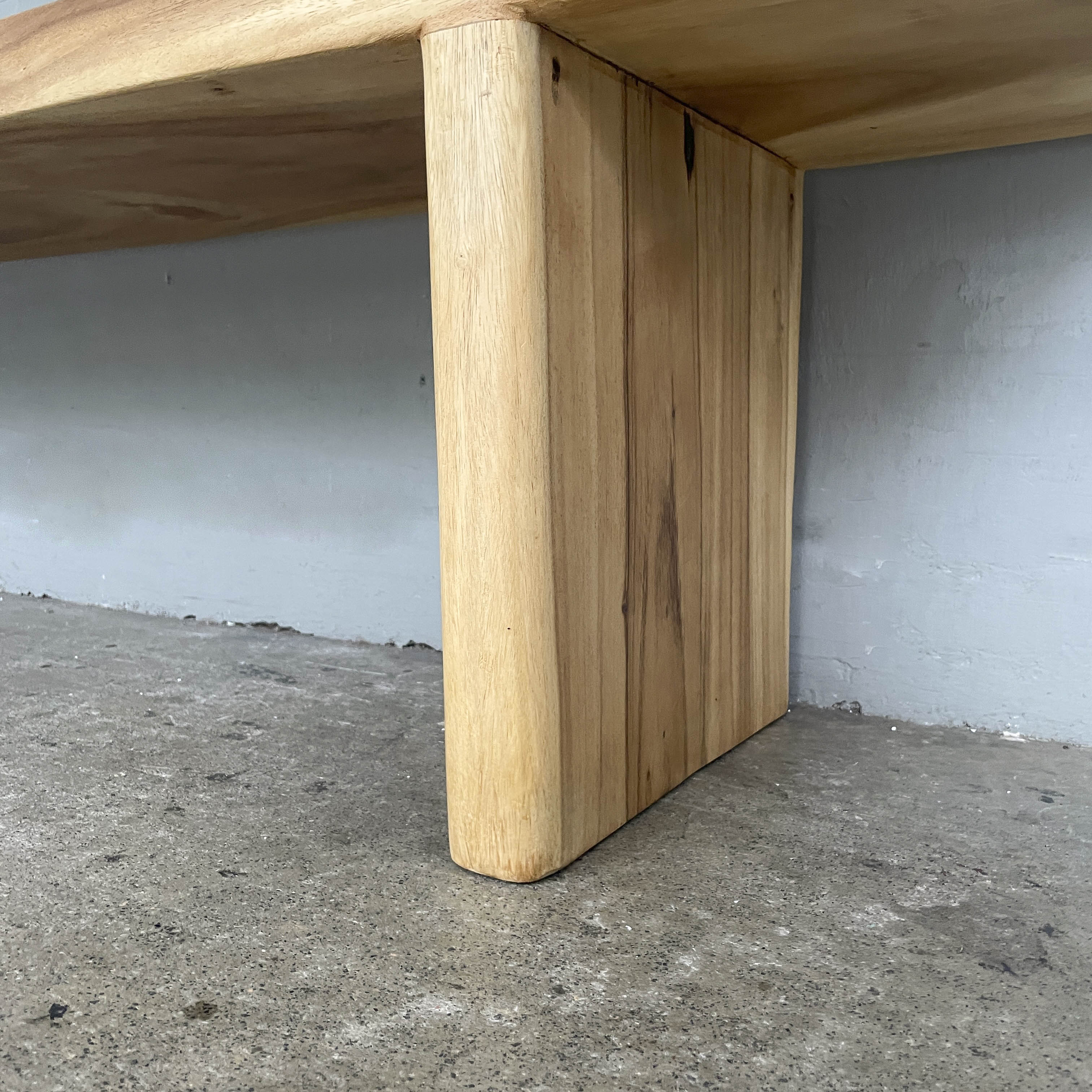 Natural Wood Slab Bench
