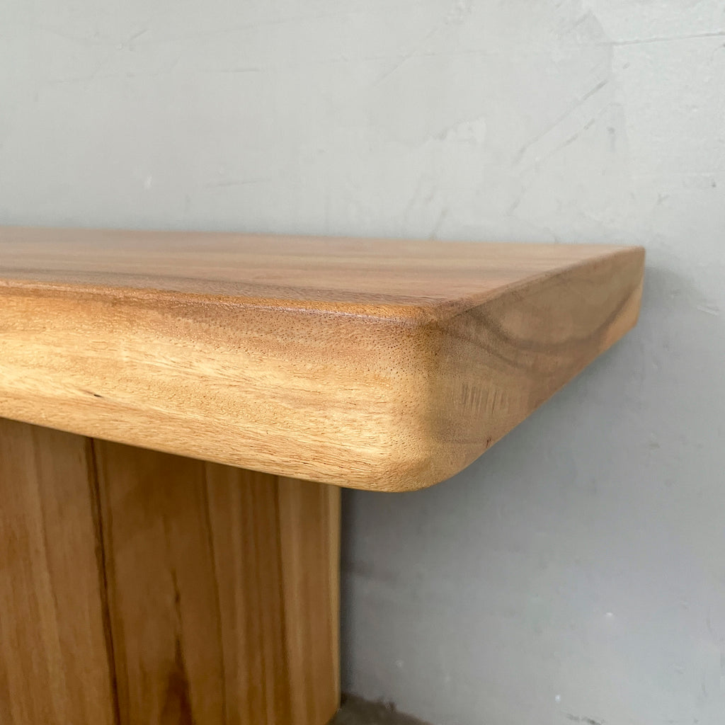 Natural Wood Slab Bench
