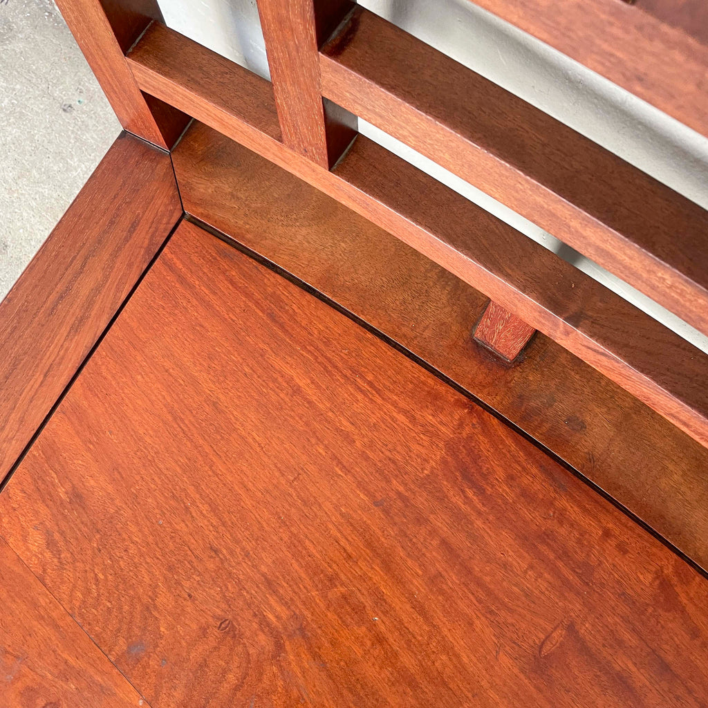 Vintage Rosewood Curved Sofa Bench