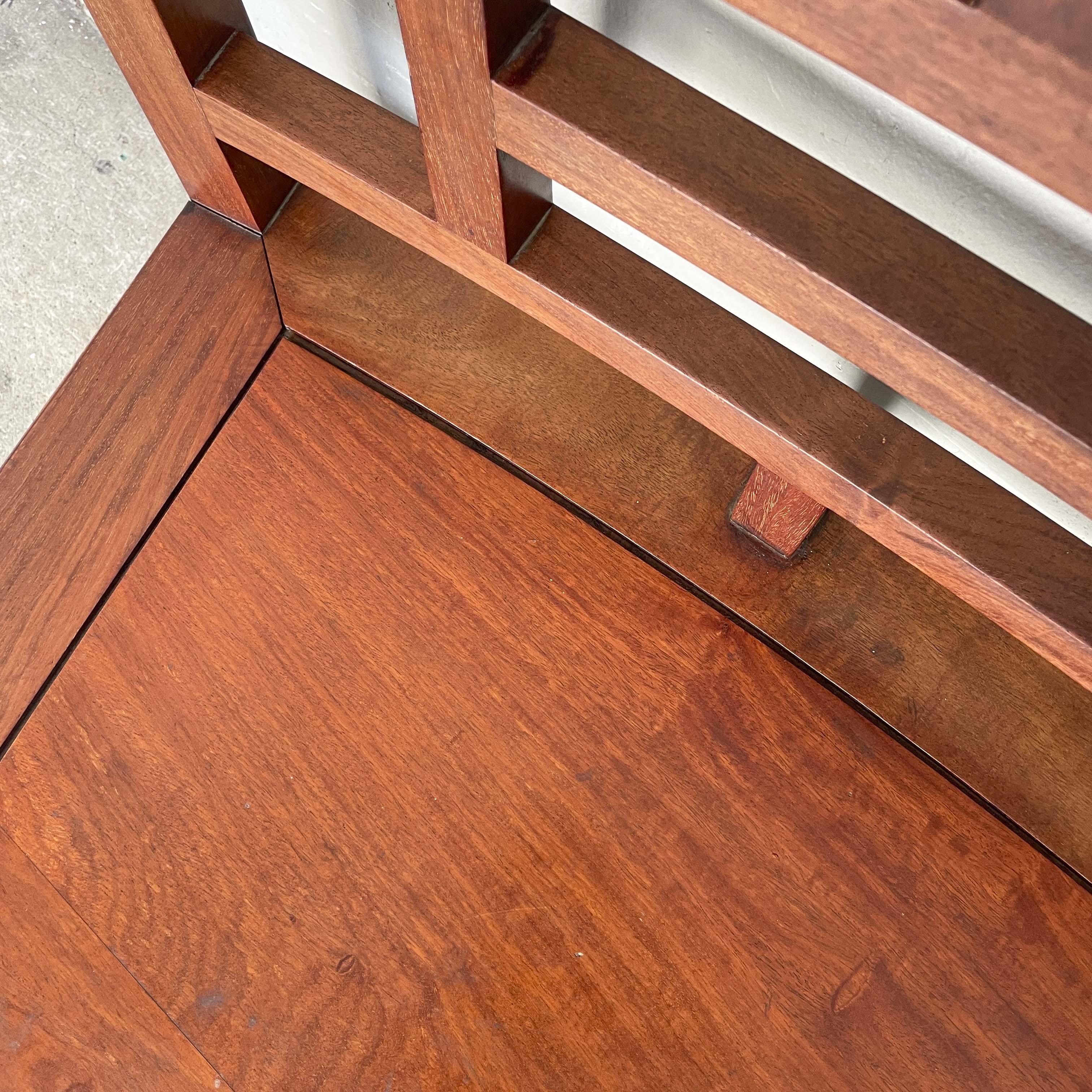 Vintage Rosewood Curved Sofa Bench