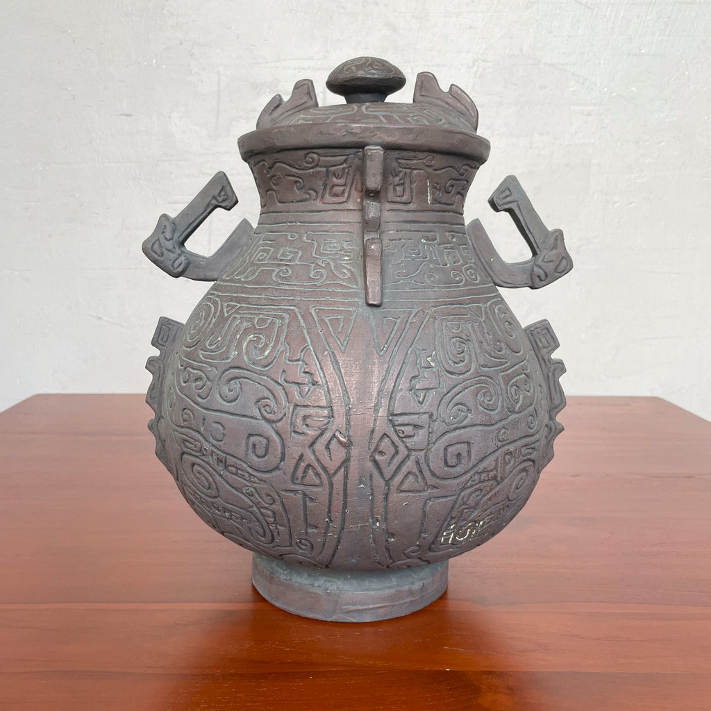 Chinese Archaic-Inspired Ceramic Vessel