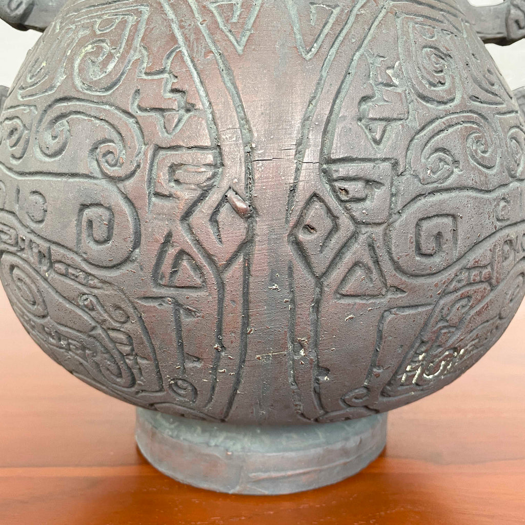 Chinese Archaic-Inspired Ceramic Vessel