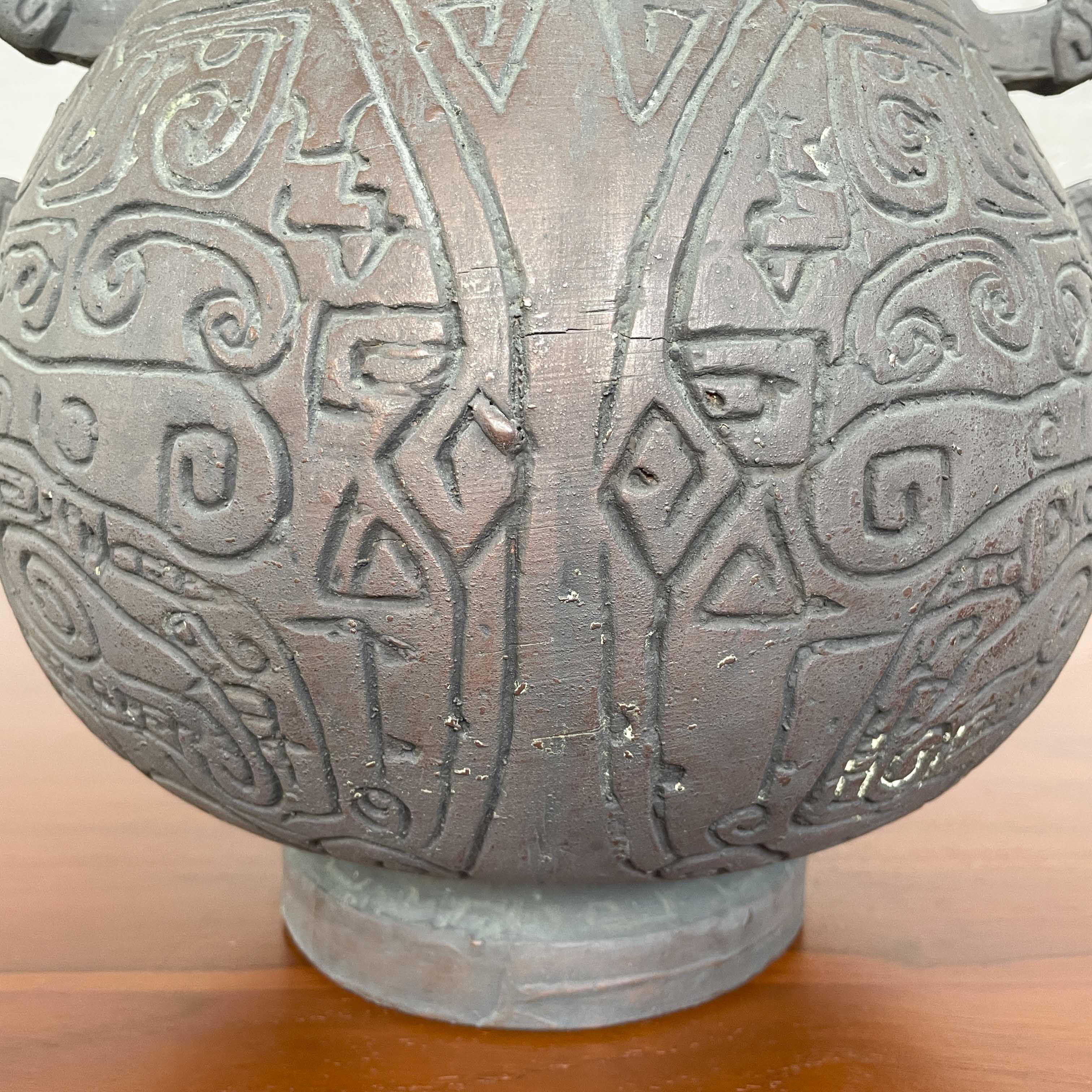 Chinese Archaic-Inspired Ceramic Vessel
