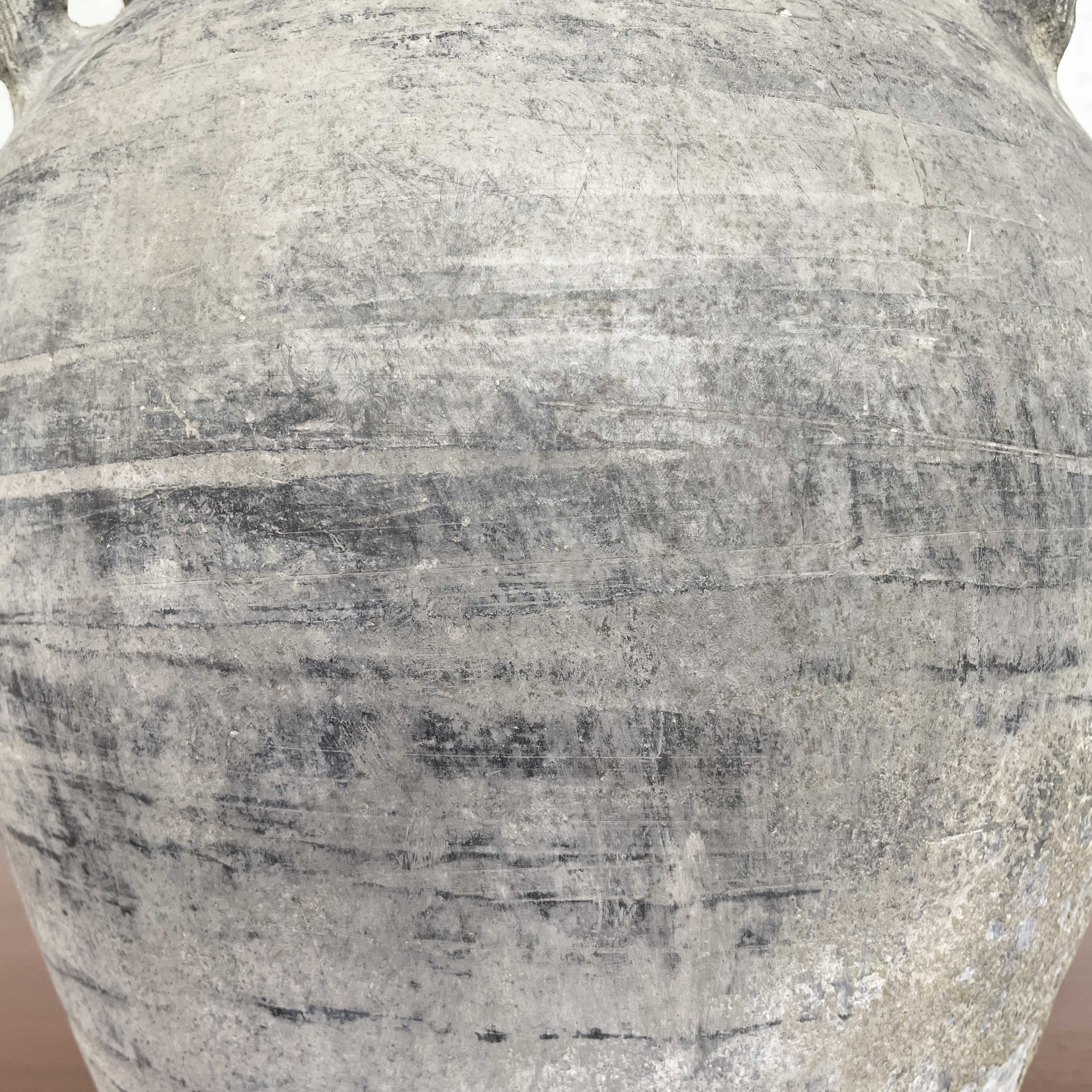 Weathered Grey Ceramic Pot